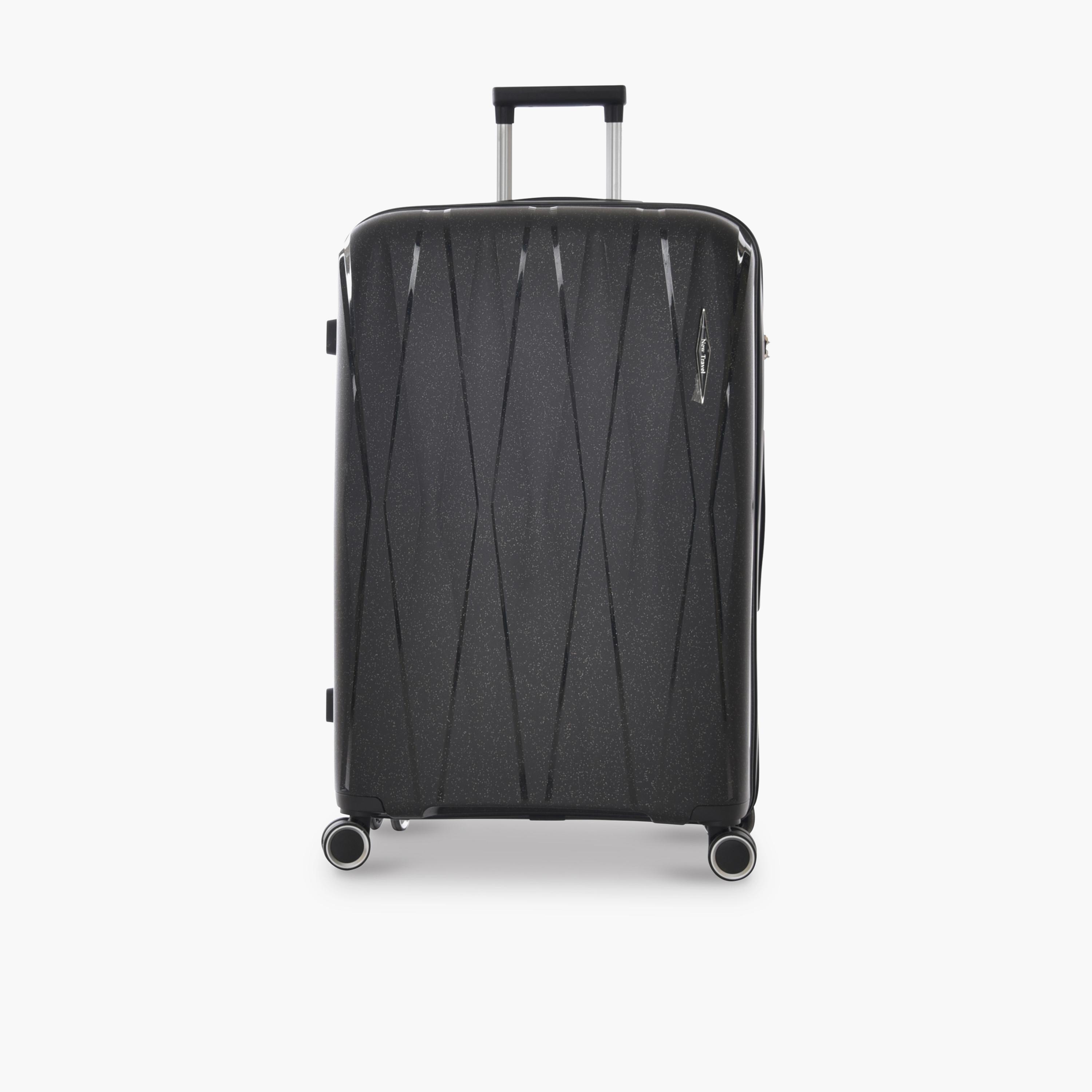 New Travel Set of 4 Polypropylene Hard-Sided 4-Wheeler Spinner Trolley Bags with Combination Lock-travel-luggagesandbags-luggage-image-4