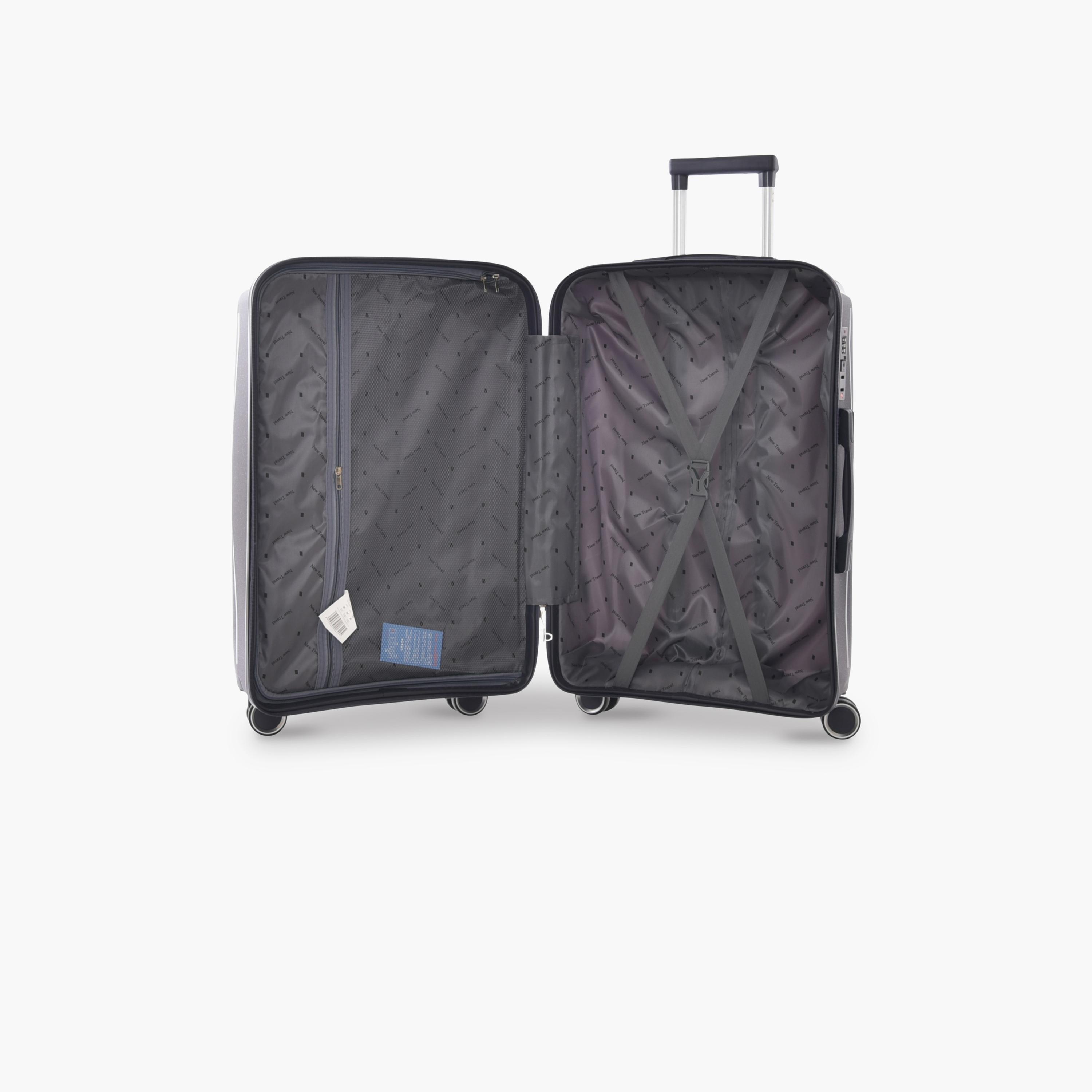 New Travel Set of 4 Polypropylene Hard-Sided 4-Wheeler Spinner Trolley Bags with Combination Lock-travel-luggagesandbags-luggage-image-6