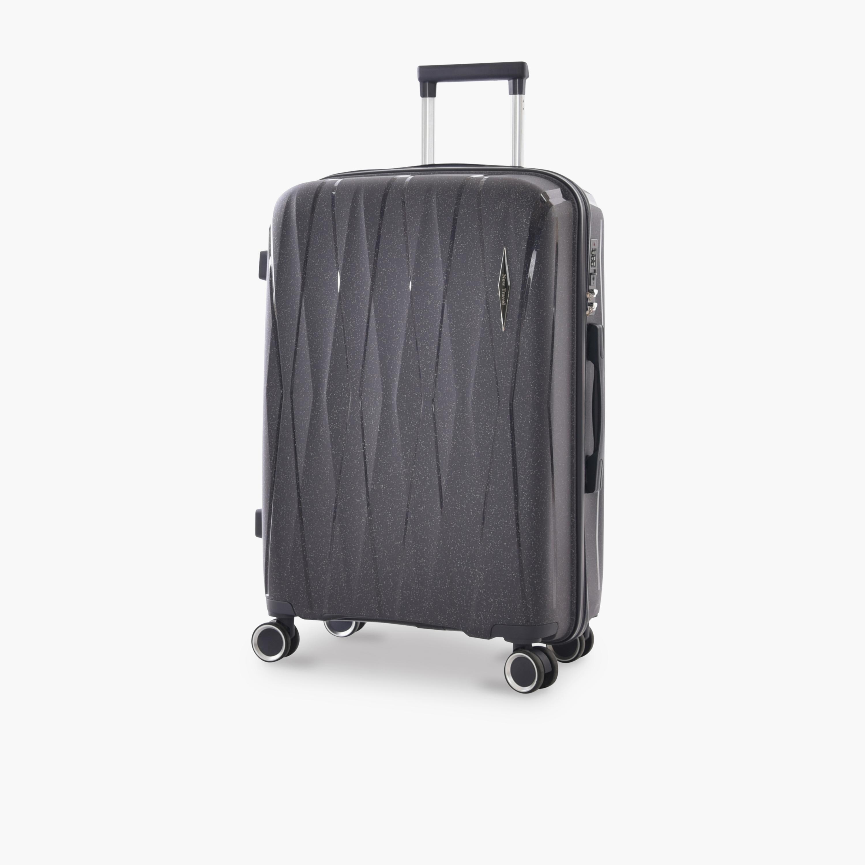 New Travel Set of 4 Polypropylene Hard-Sided 4-Wheeler Spinner Trolley Bags with Combination Lock-travel-luggagesandbags-luggage-image-8