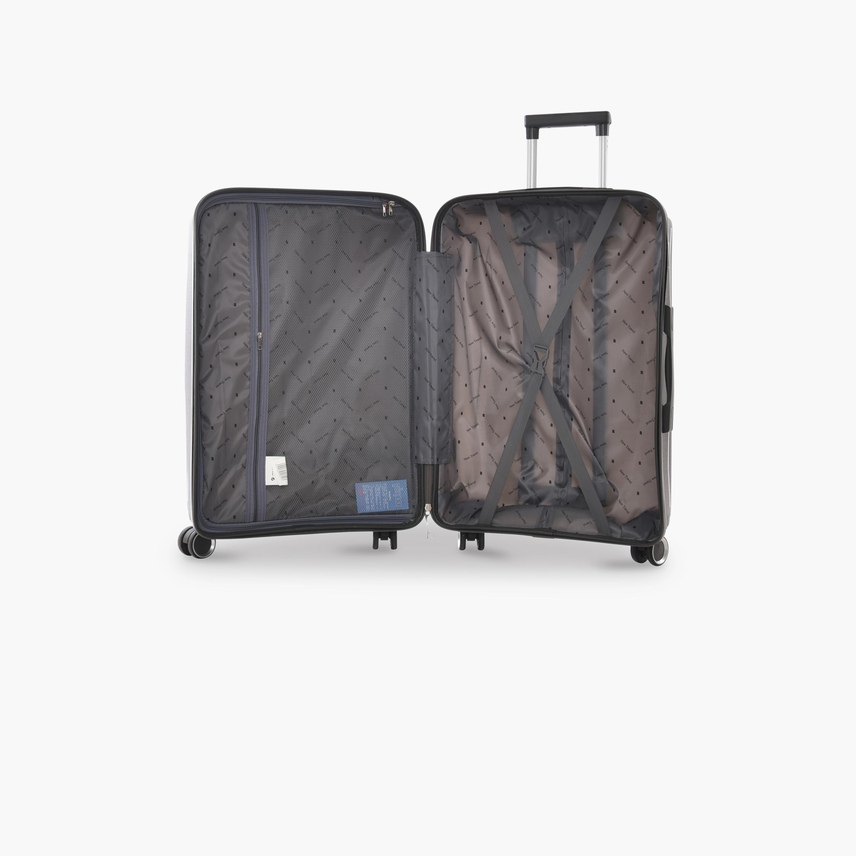 New Travel Set of 4 Polypropylene Hard-Sided 4-Wheeler Spinner Trolley Bags with Combination Lock-travel-luggagesandbags-luggage-image-5