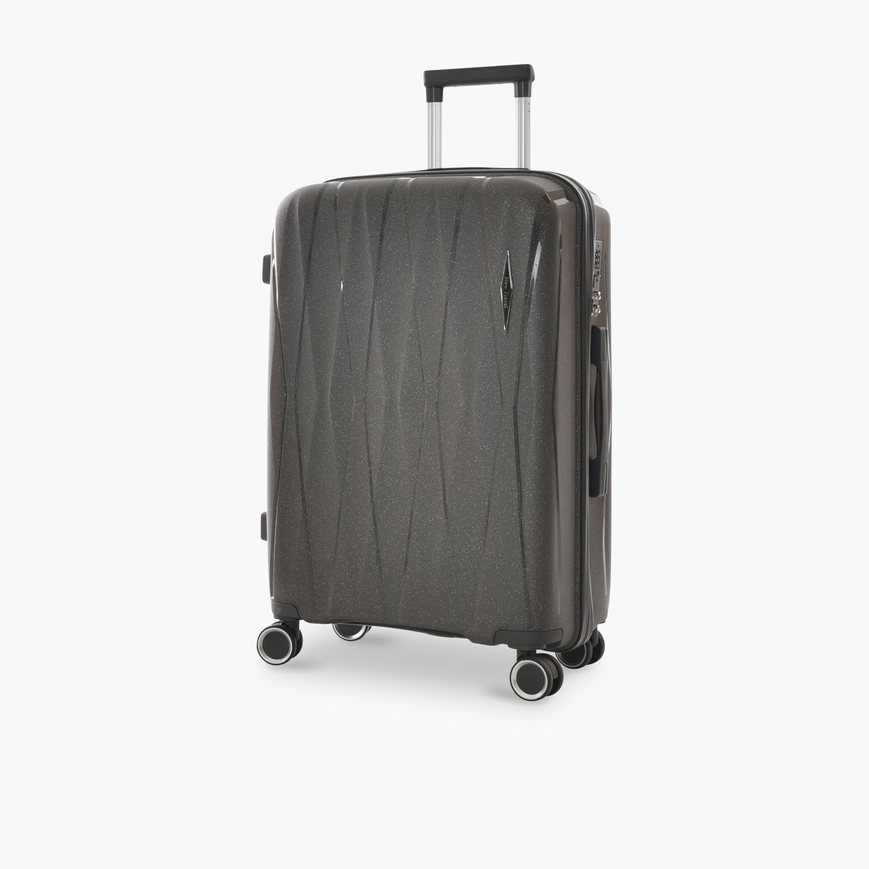 New Travel Set of 4 Polypropylene Hard-Sided 4-Wheeler Spinner Trolley Bags with Combination Lock-travel-luggagesandbags-luggage-image-9