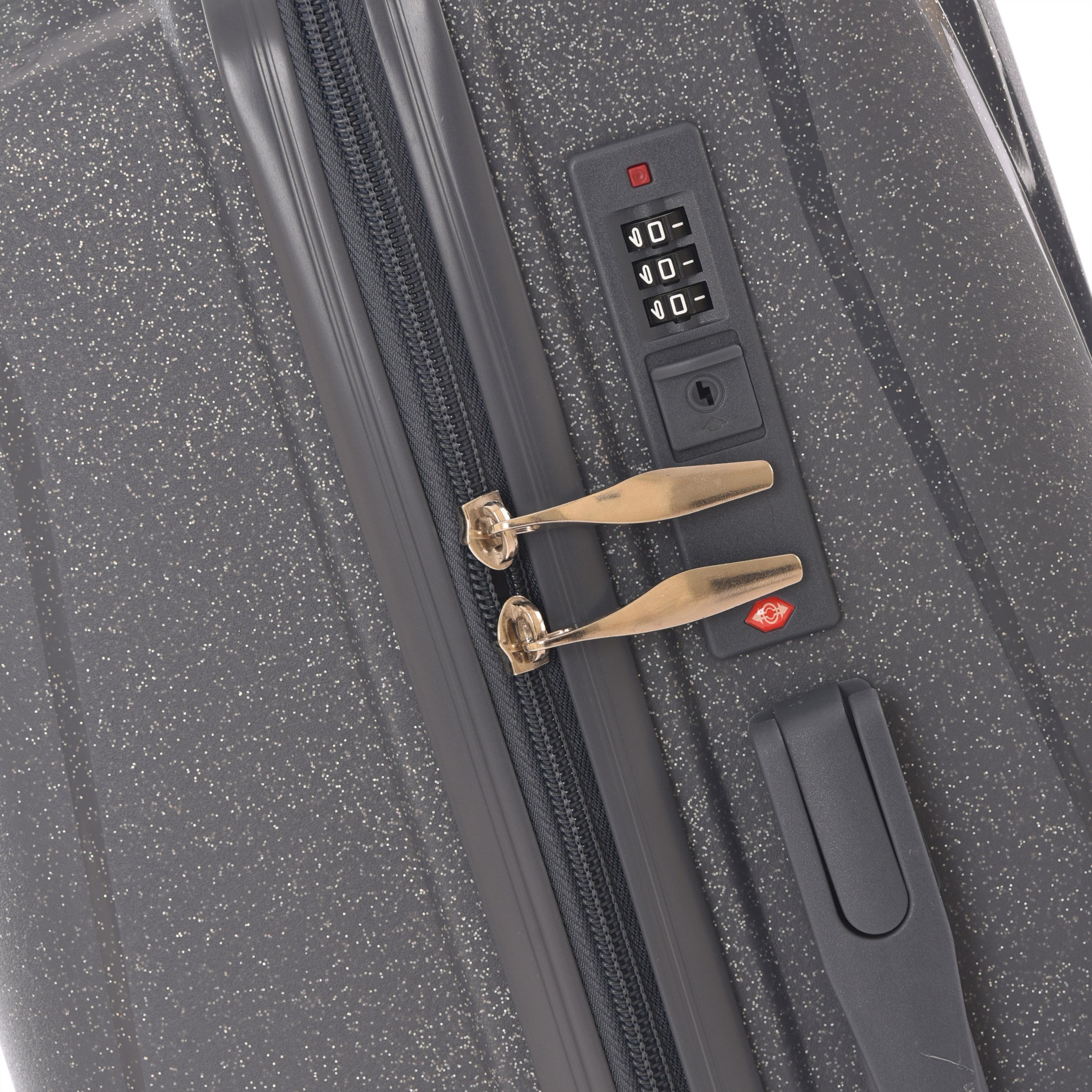 New Travel Set of 4 Polypropylene Hard-Sided 4-Wheeler Spinner Trolley Bags with Combination Lock-travel-luggagesandbags-luggage-image-12