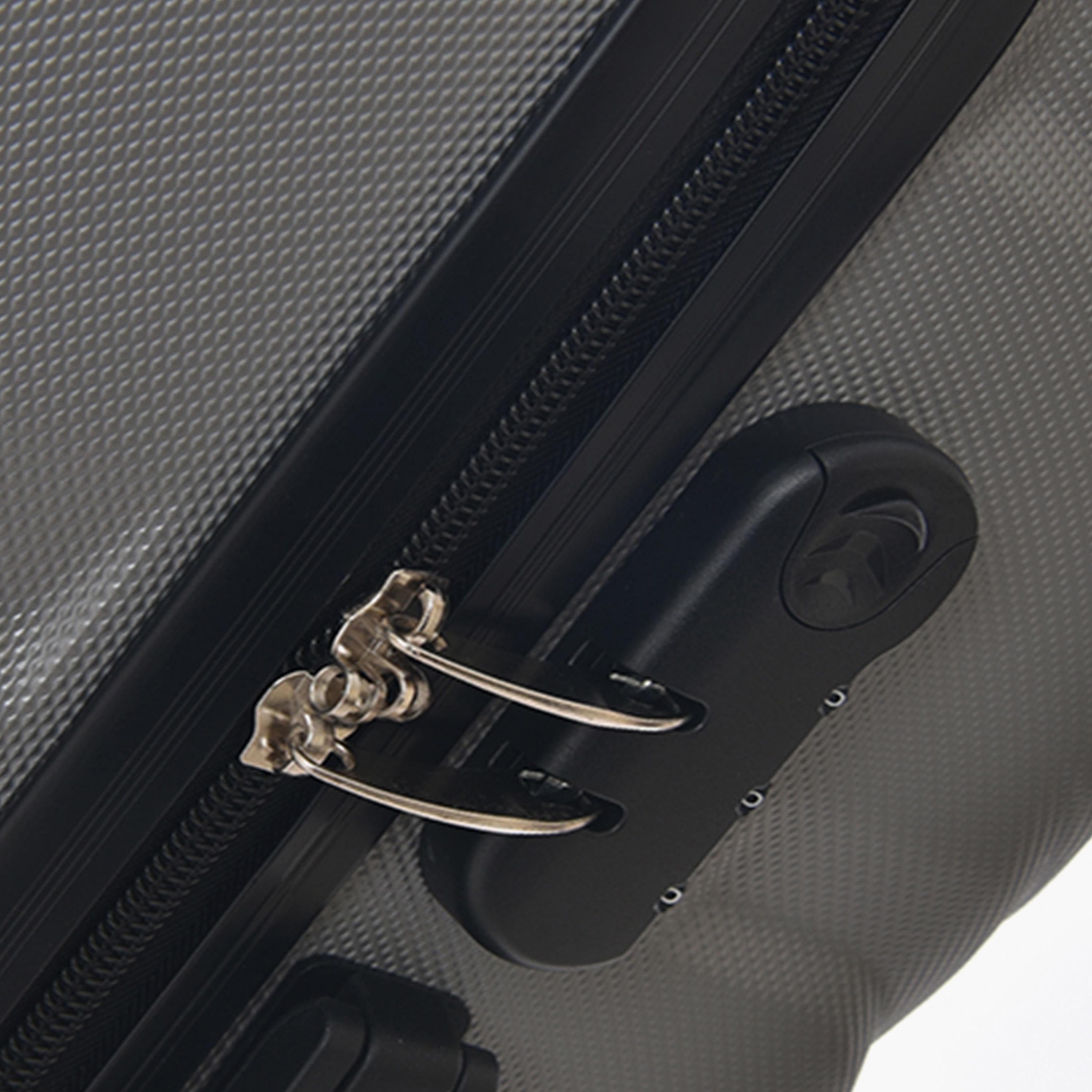 نيو ترافيل - طقم شنط سفر 3 قطع جوانب صلبة من مادة ABS بأربع عجلات دوارة وقفل برقم سري-travel-luggagesandbags-luggage-image-10