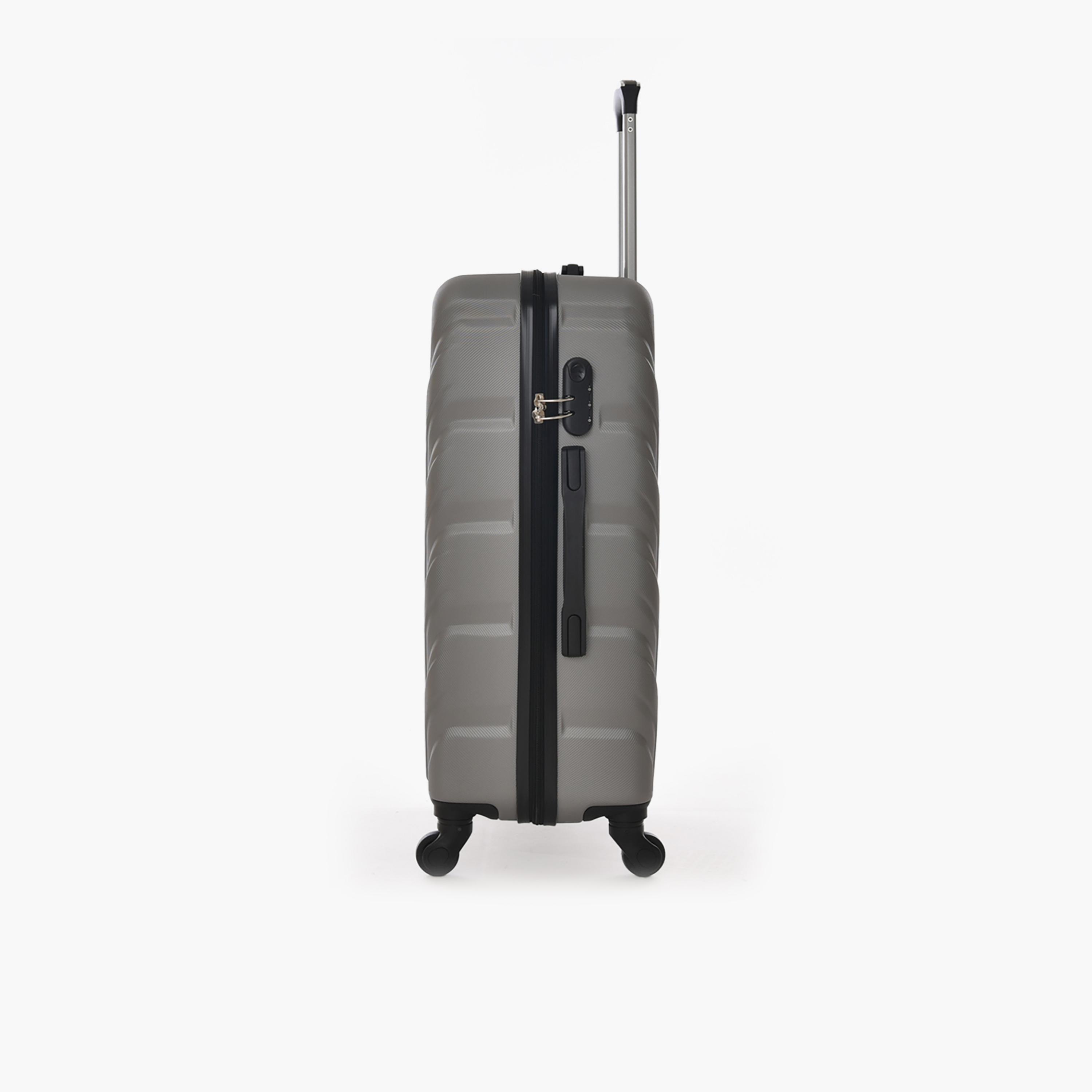 نيو ترافيل - طقم شنط سفر 3 قطع جوانب صلبة من مادة ABS بأربع عجلات دوارة وقفل برقم سري-travel-luggagesandbags-luggage-image-8