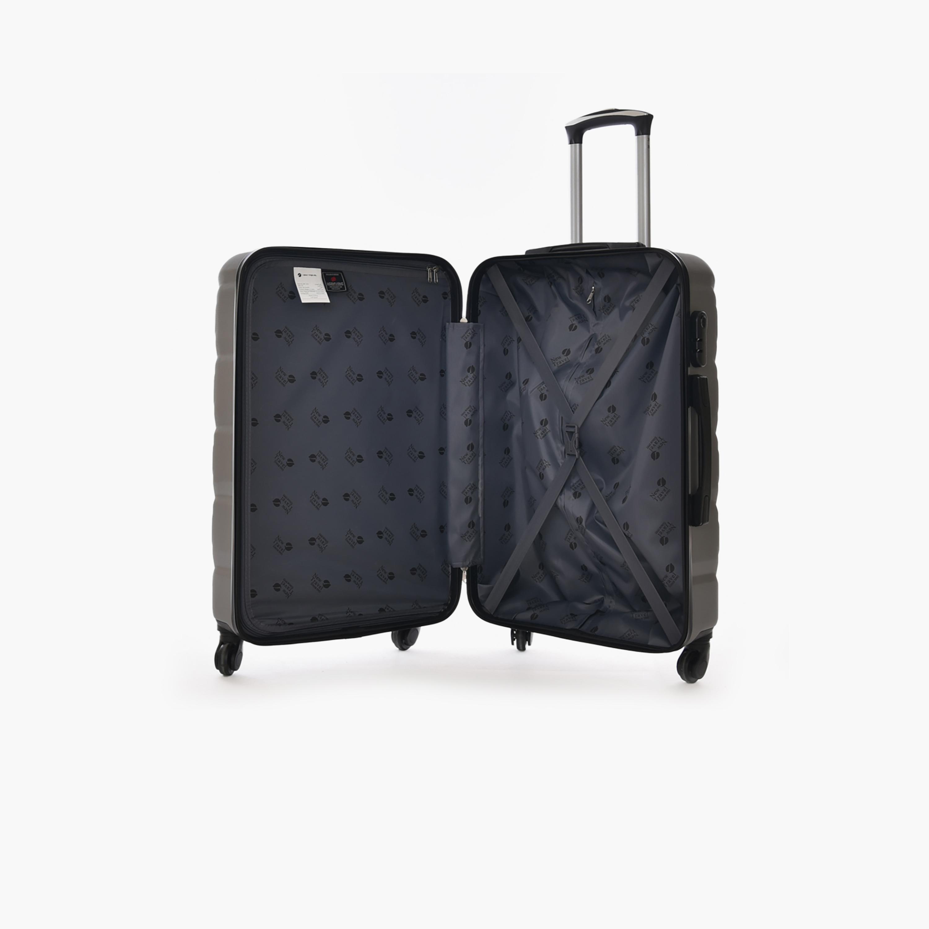 نيو ترافيل - طقم شنط سفر 3 قطع جوانب صلبة من مادة ABS بأربع عجلات دوارة وقفل برقم سري-travel-luggagesandbags-luggage-image-9