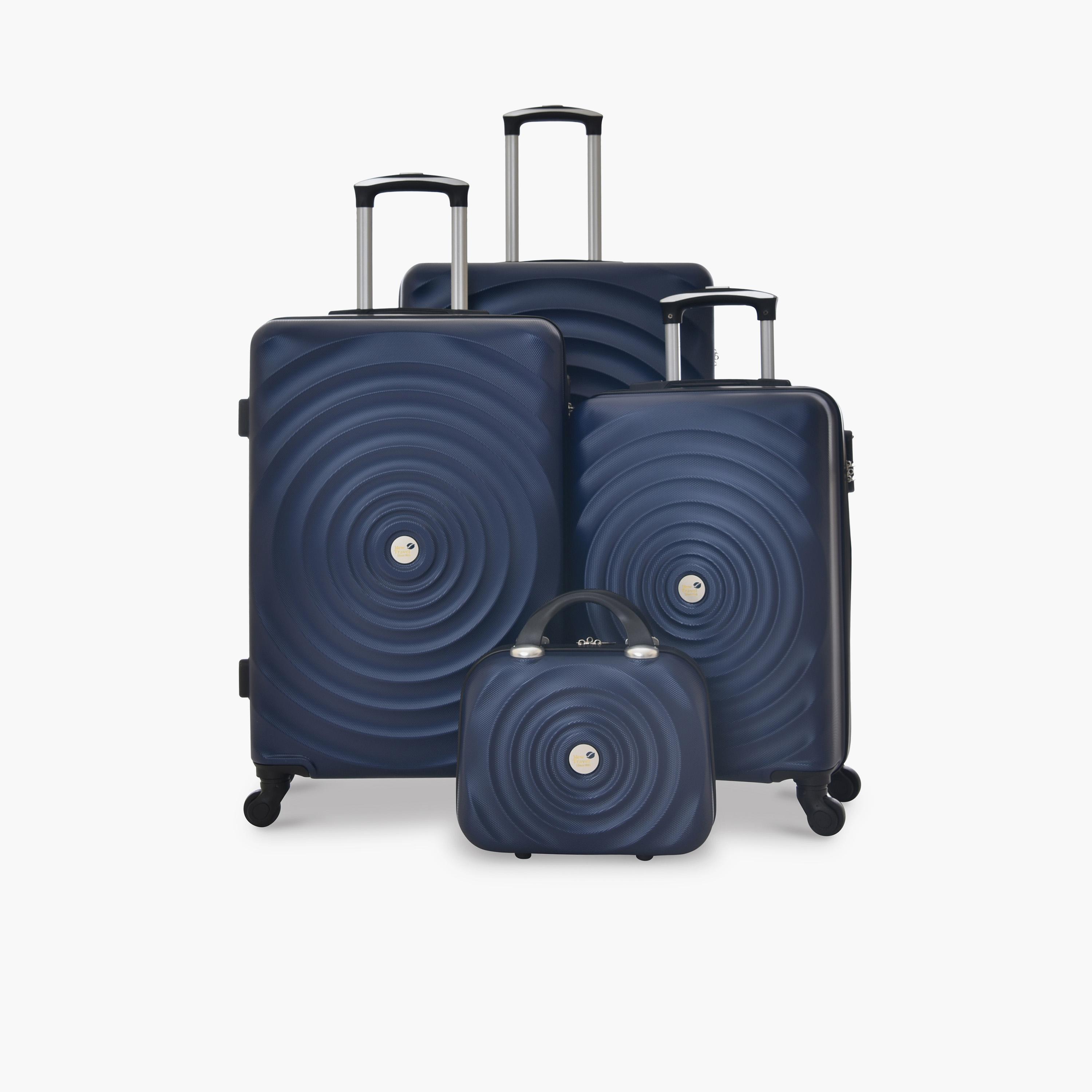 New Travel Set of 4 ABS Hard-Sided 4-Wheeler Spinner Trolley Bags with Combination Lock-travel-luggagesandbags-luggage-image-1