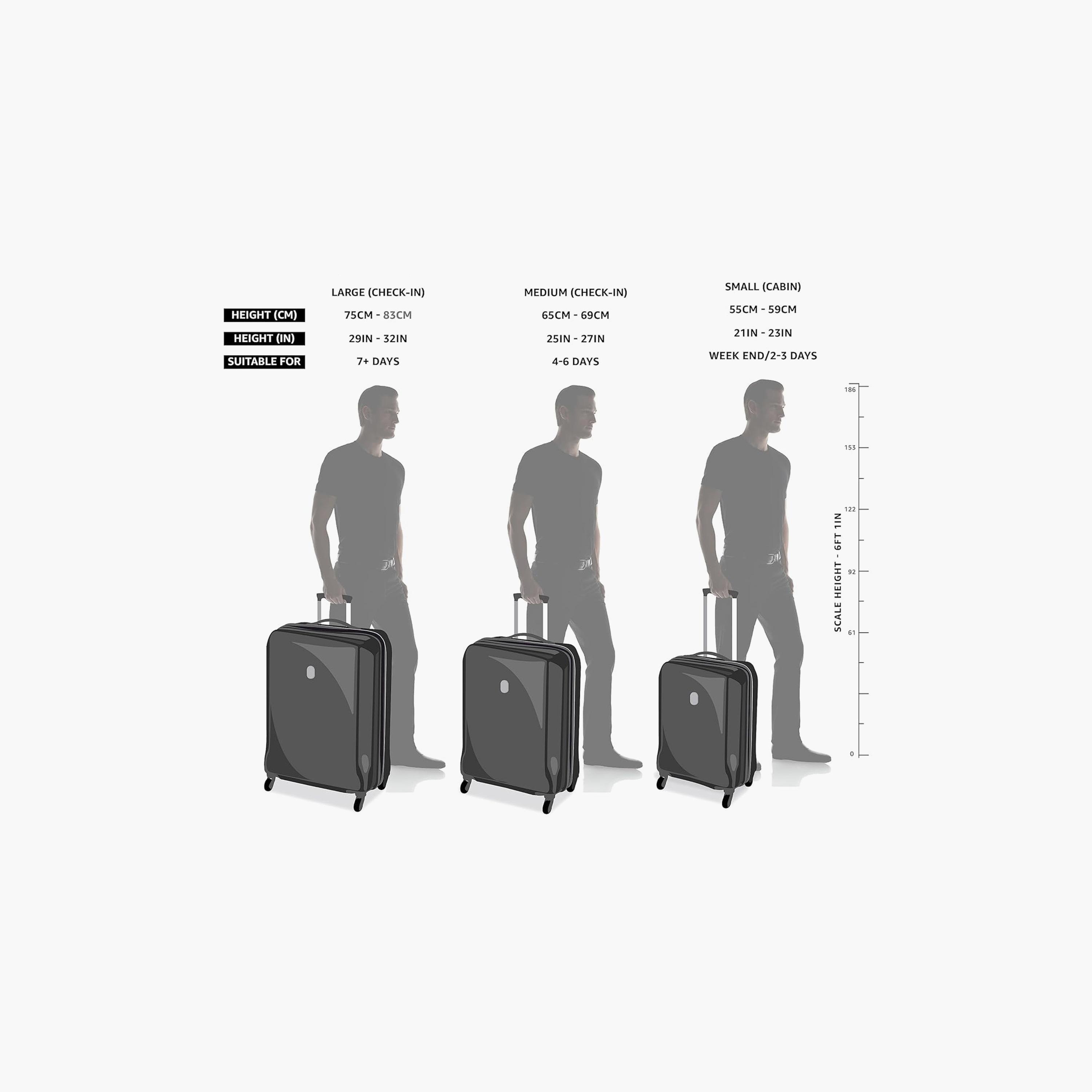 New Travel Set of 4 ABS Hard-Sided 4-Wheeler Spinner Trolley Bags with Combination Lock-travel-luggagesandbags-luggage-image-3