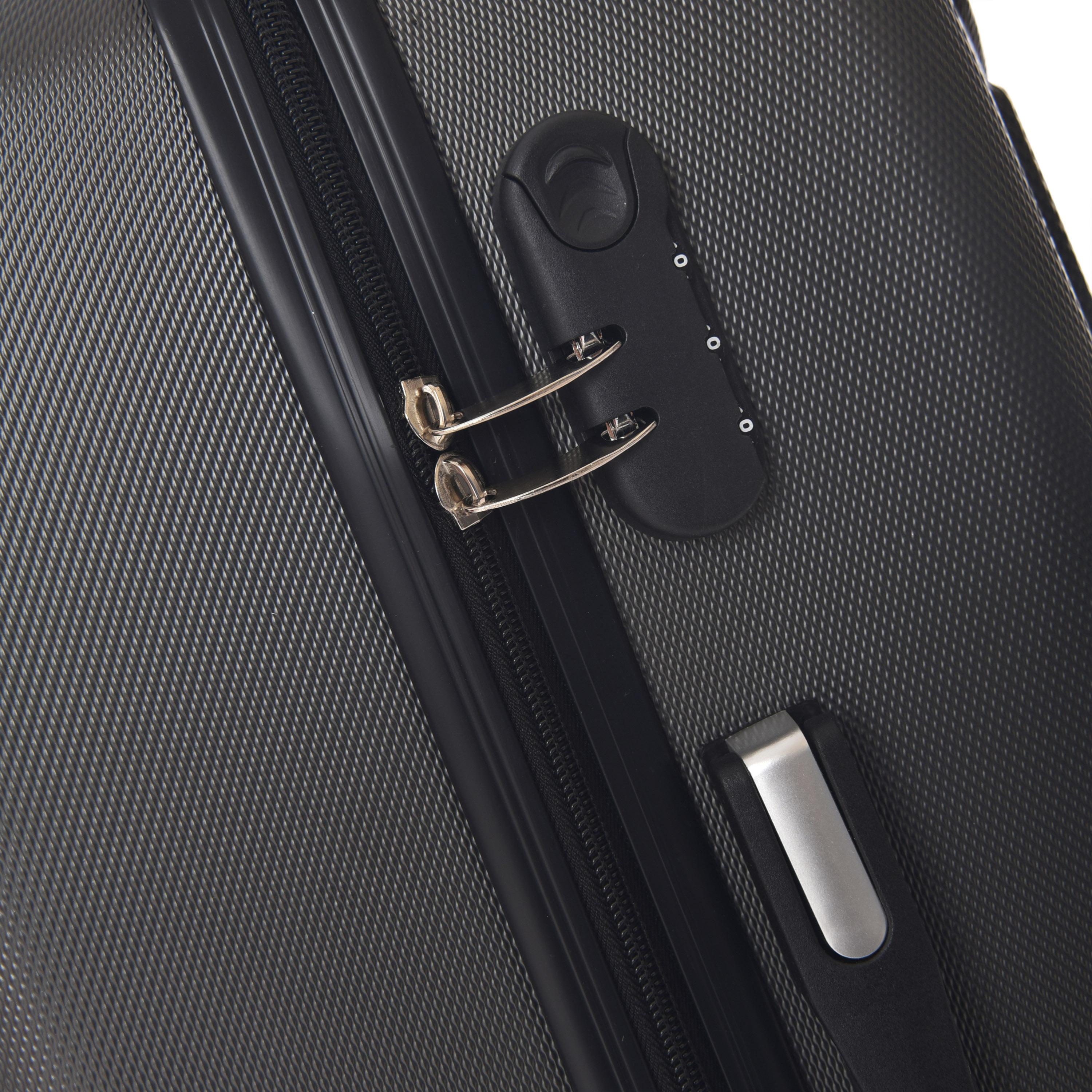 New Travel Set of 4 ABS Hard-Sided 4-Wheeler Spinner Trolley Bags with Combination Lock-travel-luggagesandbags-luggage-image-12