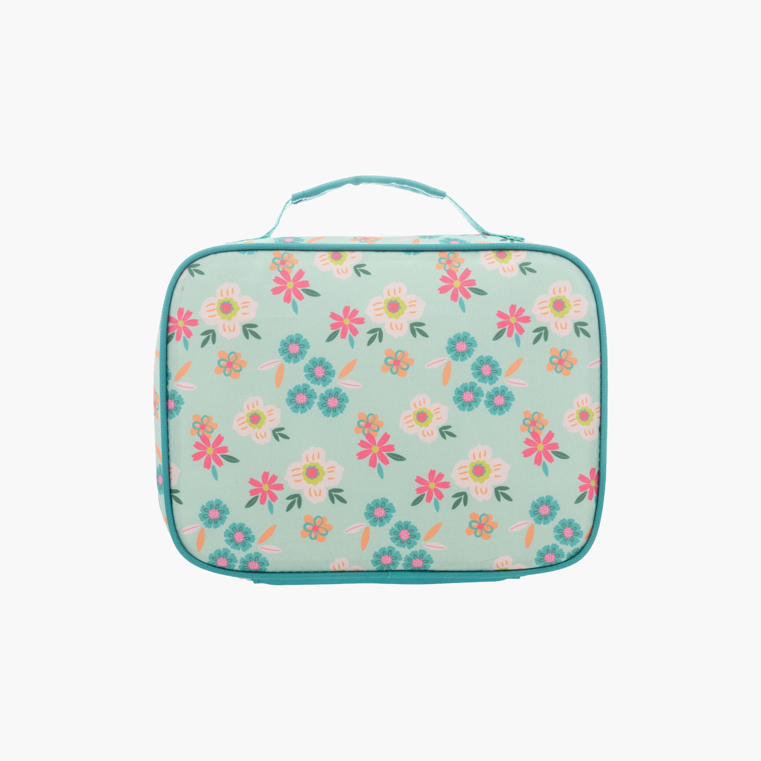 حقيبة غداء جونيور بنقشة زهور للبنات مع بطانة PEVA مقاومة للماء من ستيفن جوزيف-school-lunchessentials-lunchbags-image-2