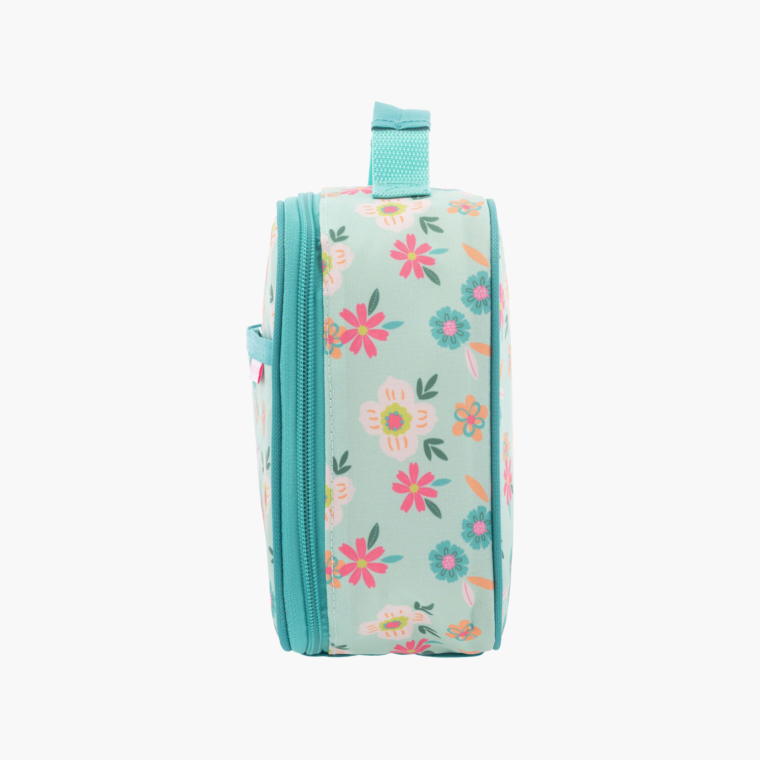 حقيبة غداء جونيور بنقشة زهور للبنات مع بطانة PEVA مقاومة للماء من ستيفن جوزيف-school-lunchessentials-lunchbags-image-6