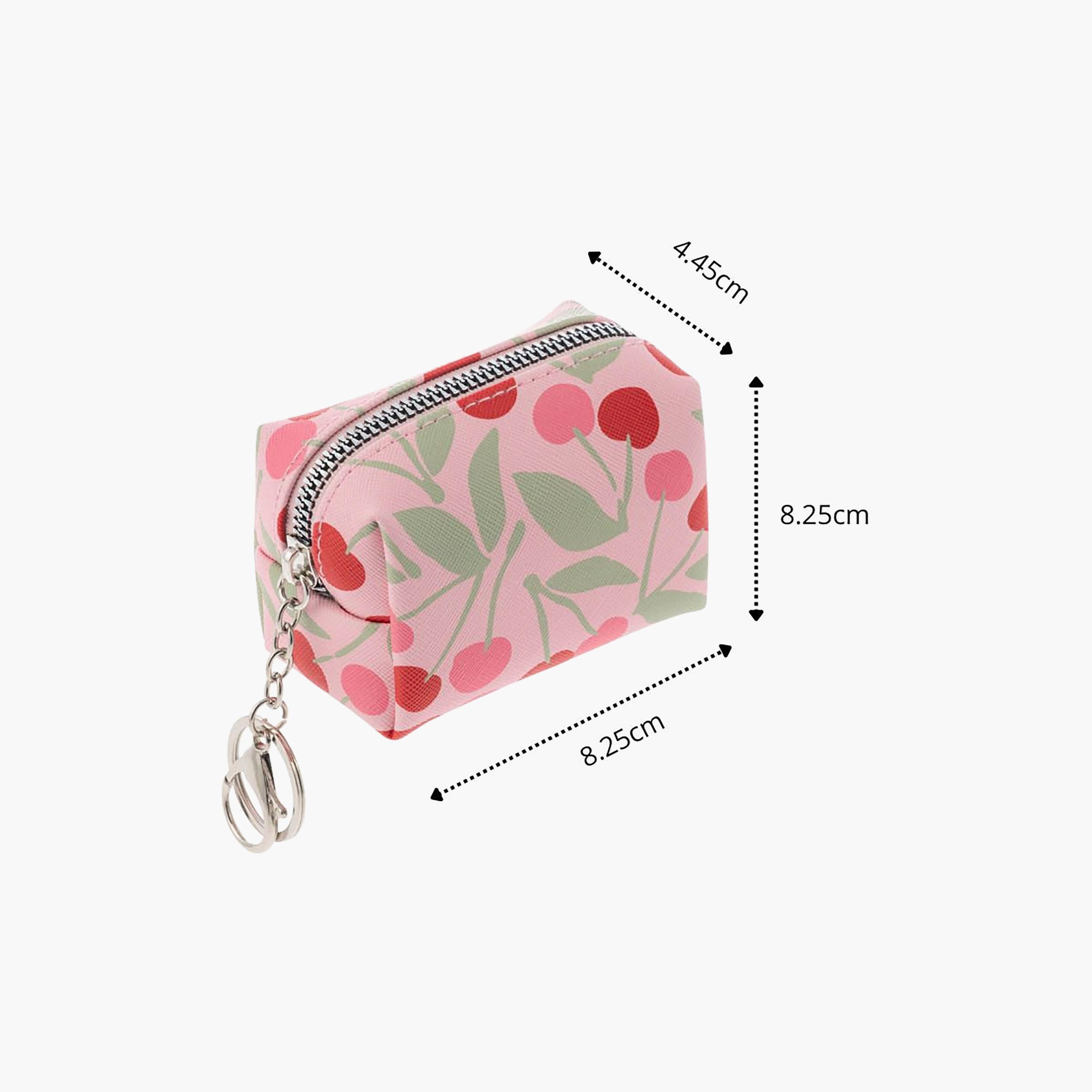 Stephen Joseph Cherry Bag Charm Zipper Pouch for Girls 3-5 Yrs with Key Ring Clip-girls-accessories-bags-image-3