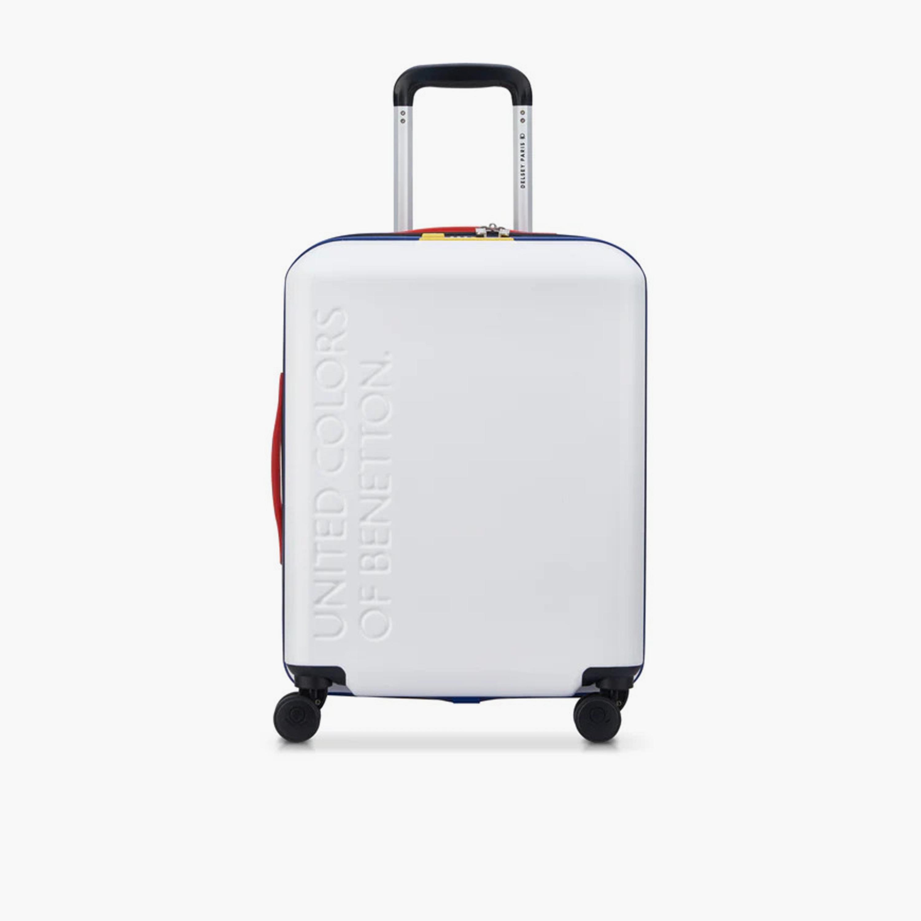 United Colors of Benetton by Delsey 55 CM Small Cabin Polycarbonate with ABS Hard-Sided 4-Wheeler Spinner Trolley Bag with TSA Lock-travel-luggagesandbags-luggage-image-1
