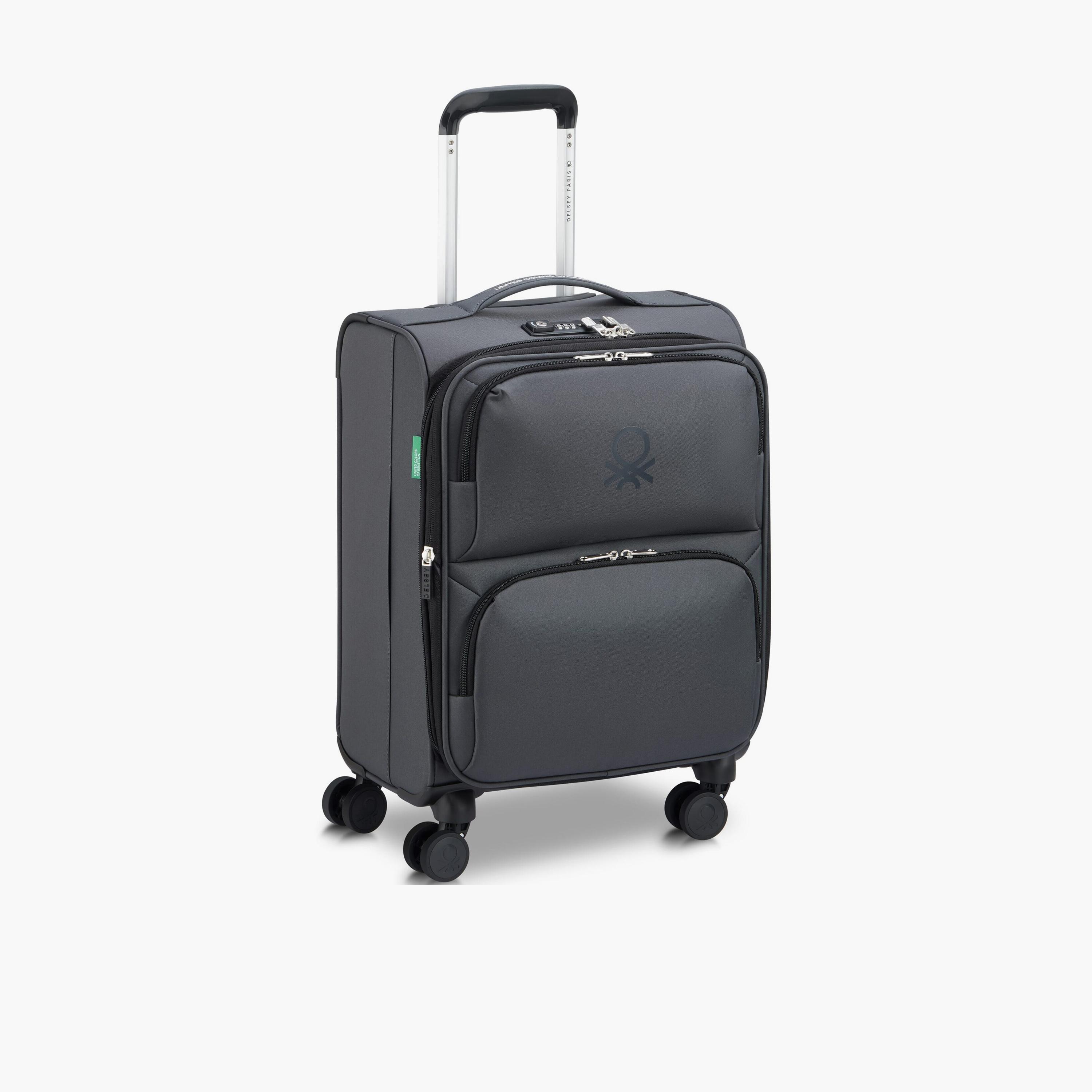 United Colors of Benetton by Delsey 56 CM Small Cabin Polyester Soft-Sided 4-Wheeler Spinner Trolley Bag with TSA Lock-travel-luggagesandbags-luggage-image-5