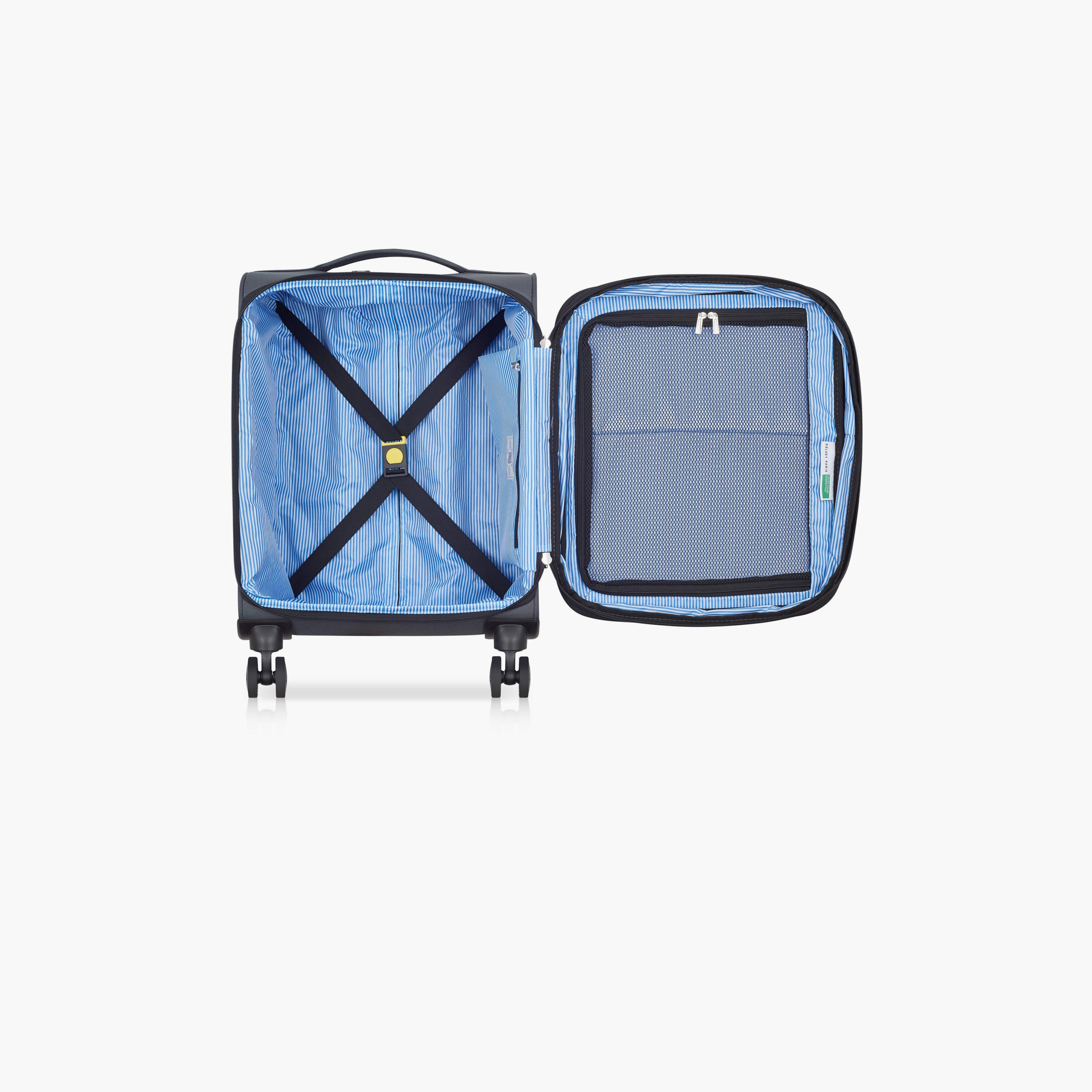 United Colors of Benetton by Delsey 56 CM Small Cabin Polyester Soft-Sided 4-Wheeler Spinner Trolley Bag with TSA Lock-travel-luggagesandbags-luggage-image-6