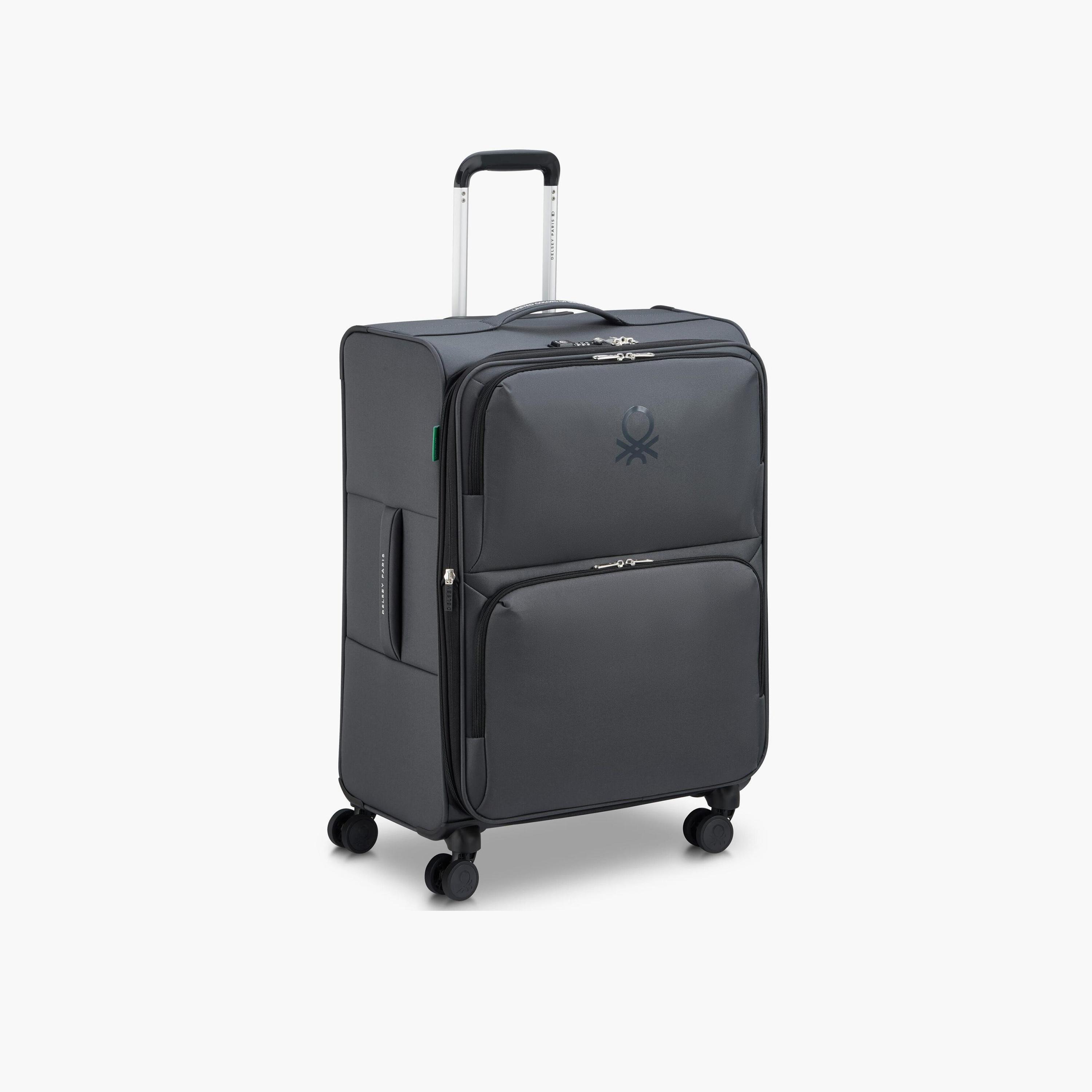 United Colors of Benetton by Delsey 69 CM Medium Check-in Polyester Soft-Sided 4-Wheeler Spinner Trolley Bag with TSA Lock-travel-luggagesandbags-luggage-image-1
