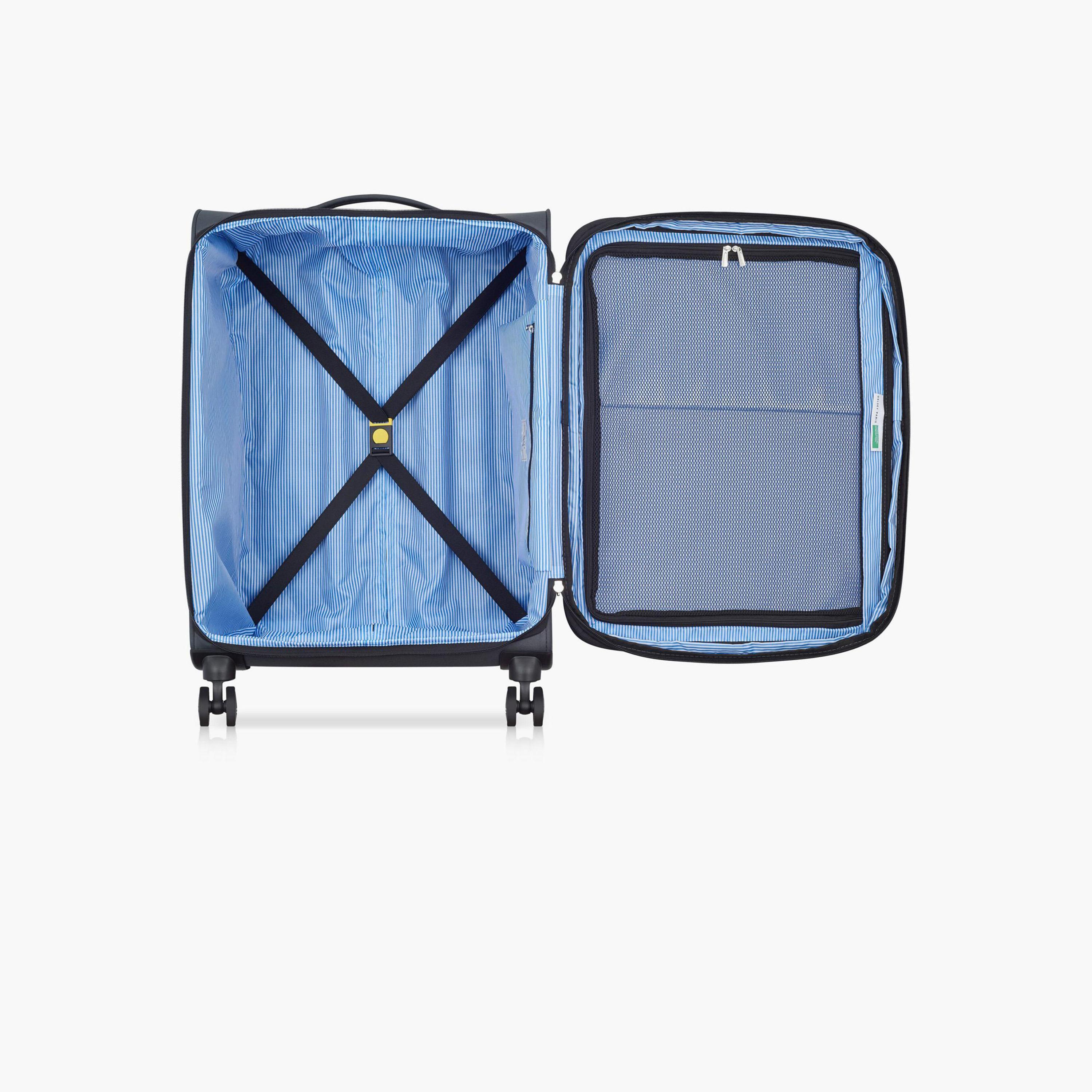 United Colors of Benetton by Delsey 69 CM Medium Check-in Polyester Soft-Sided 4-Wheeler Spinner Trolley Bag with TSA Lock-travel-luggagesandbags-luggage-image-4