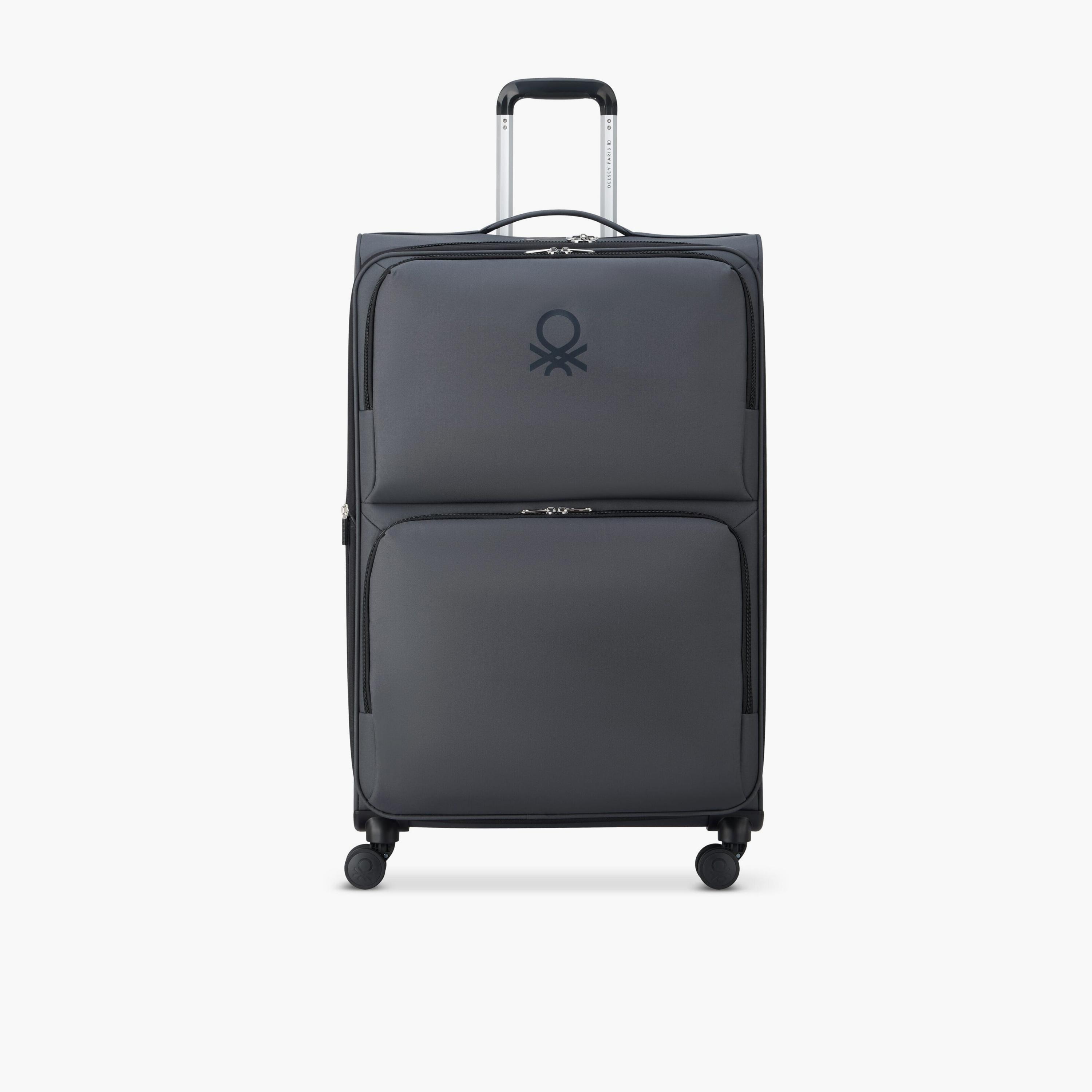 United Colors of Benetton by Delsey 81 CM Large Check-in Polyester Soft-Sided 4-Wheeler Spinner Trolley Bag with TSA Lock-travel-luggagesandbags-luggage-image-1