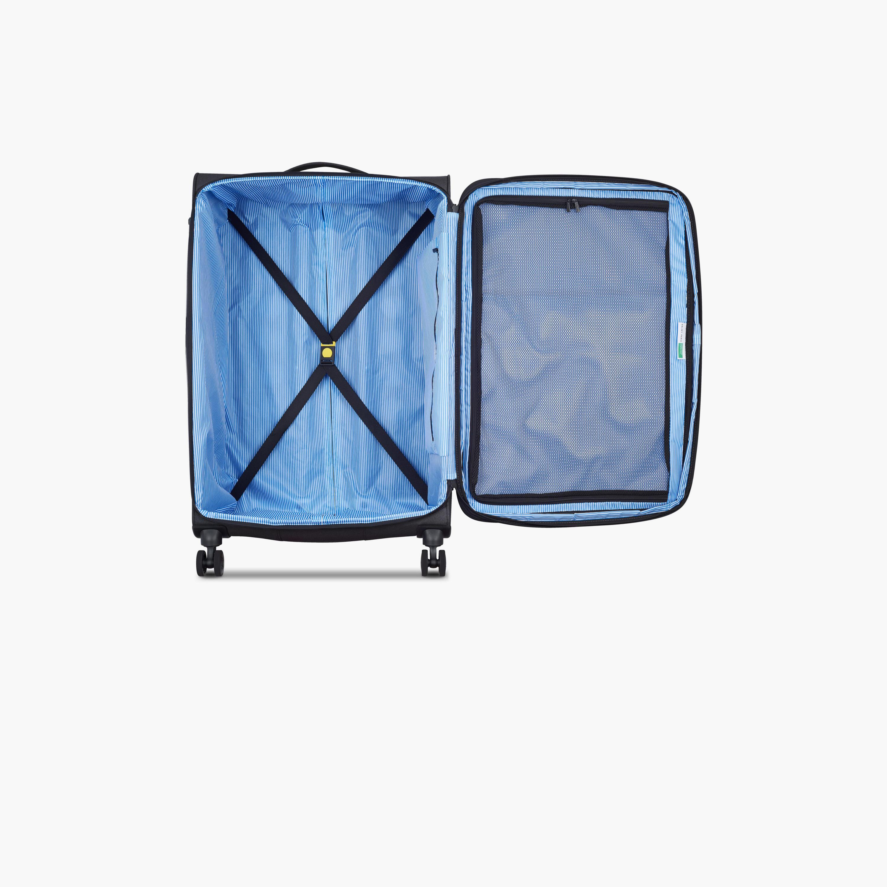 United Colors of Benetton by Delsey 69 CM Medium Check-in Polyester Soft-Sided 4-Wheeler Spinner Trolley Bag with TSA Lock-travel-luggagesandbags-luggage-image-5