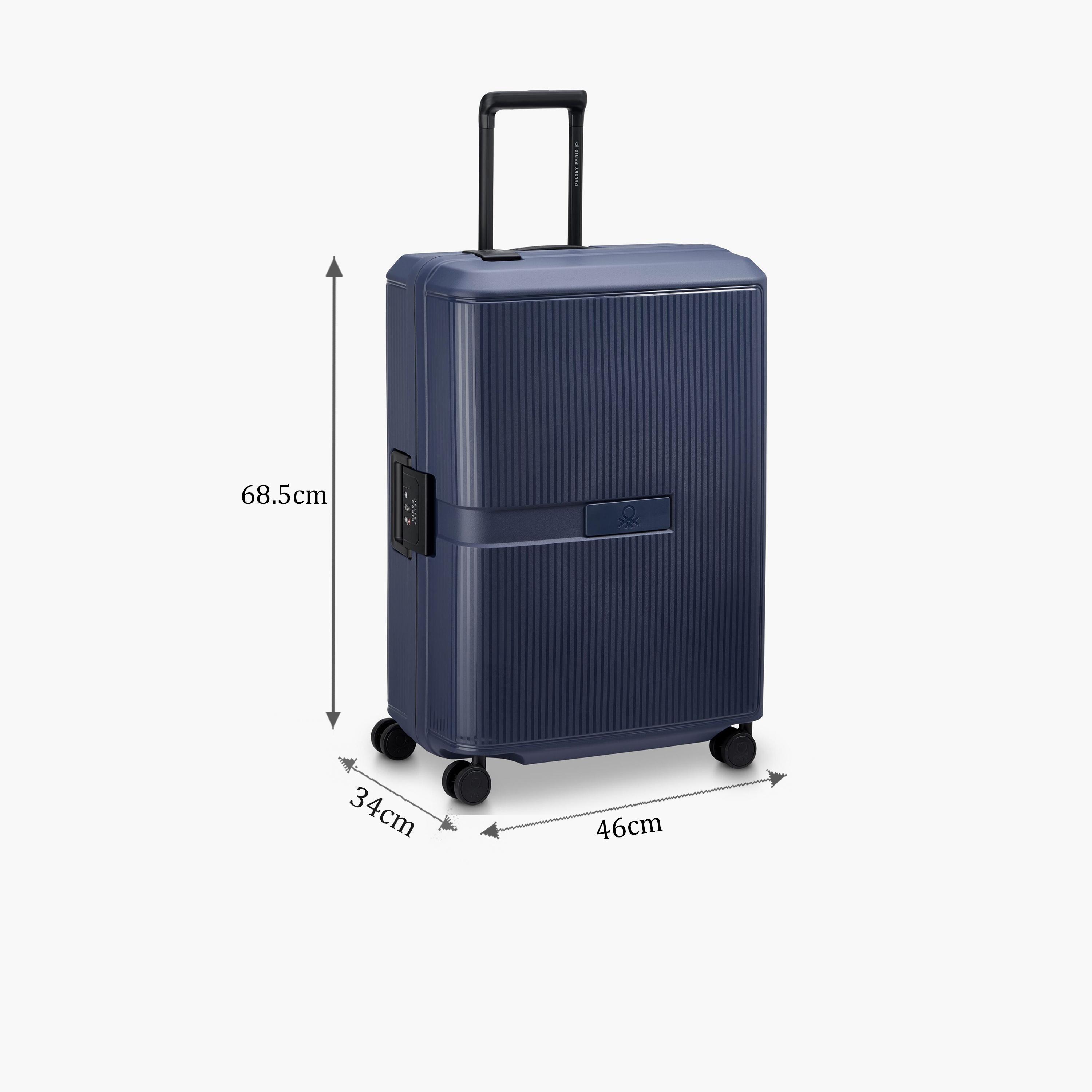 United Colors of Benetton by Delsey 69 CM Medium Check-in Polypropylene Hard-Sided 4-Wheeler Spinner Trolley Bag with TSA Lock-travel-luggagesandbags-luggage-image-2