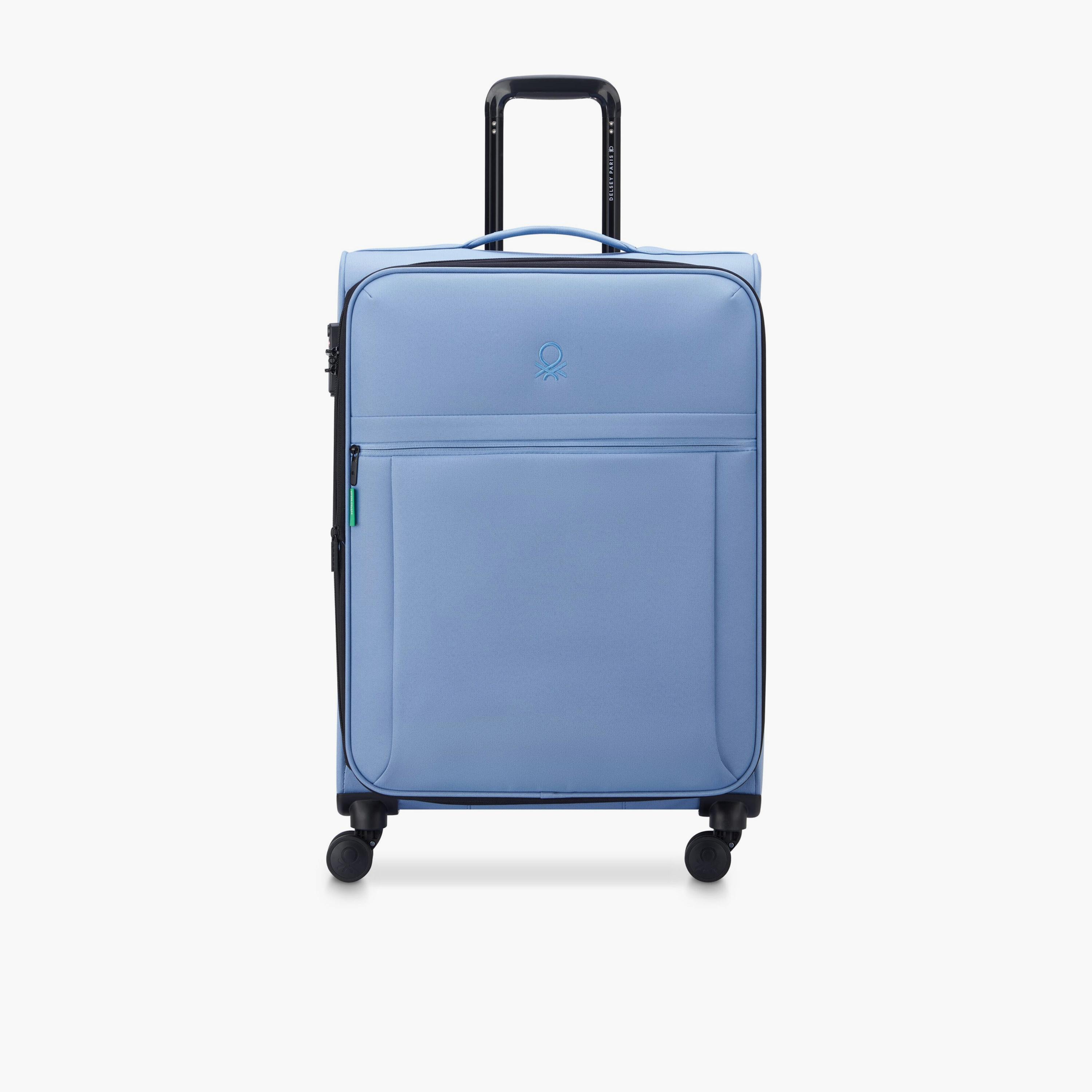 United Colors of Benetton by Delsey 69 CM Medium Check-in Polyester Soft-Sided 4-Wheeler Spinner Trolley Bag with TSA Lock-travel-luggagesandbags-luggage-image-1