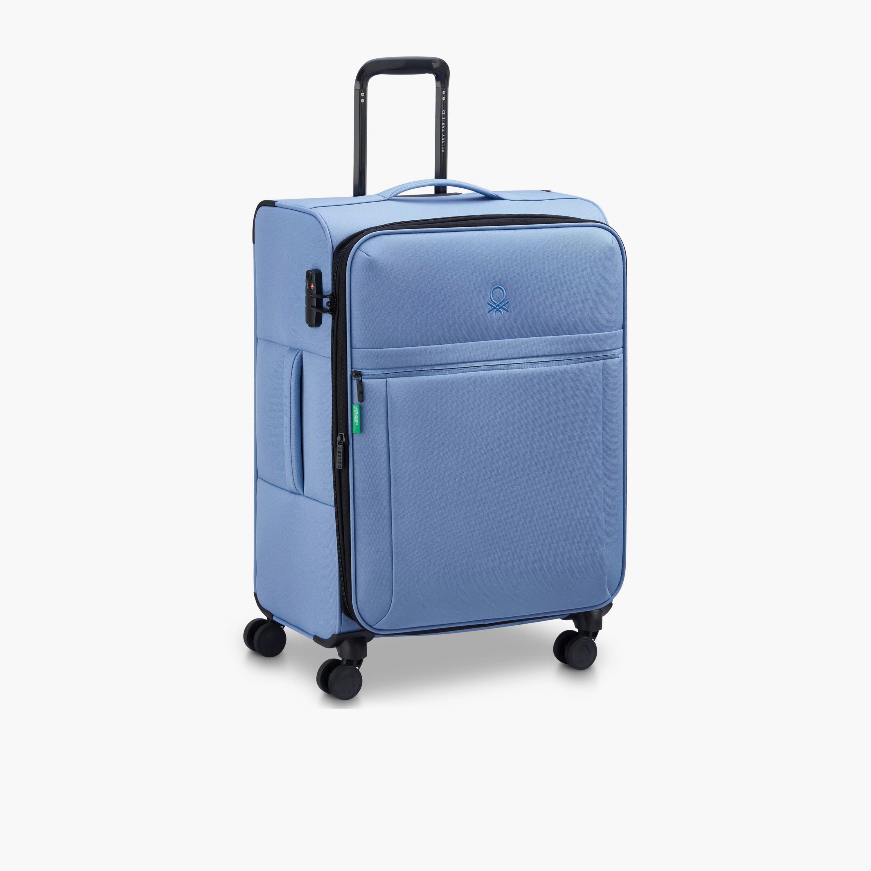 United Colors of Benetton by Delsey 69 CM Medium Check-in Polyester Soft-Sided 4-Wheeler Spinner Trolley Bag with TSA Lock-travel-luggagesandbags-luggage-image-5