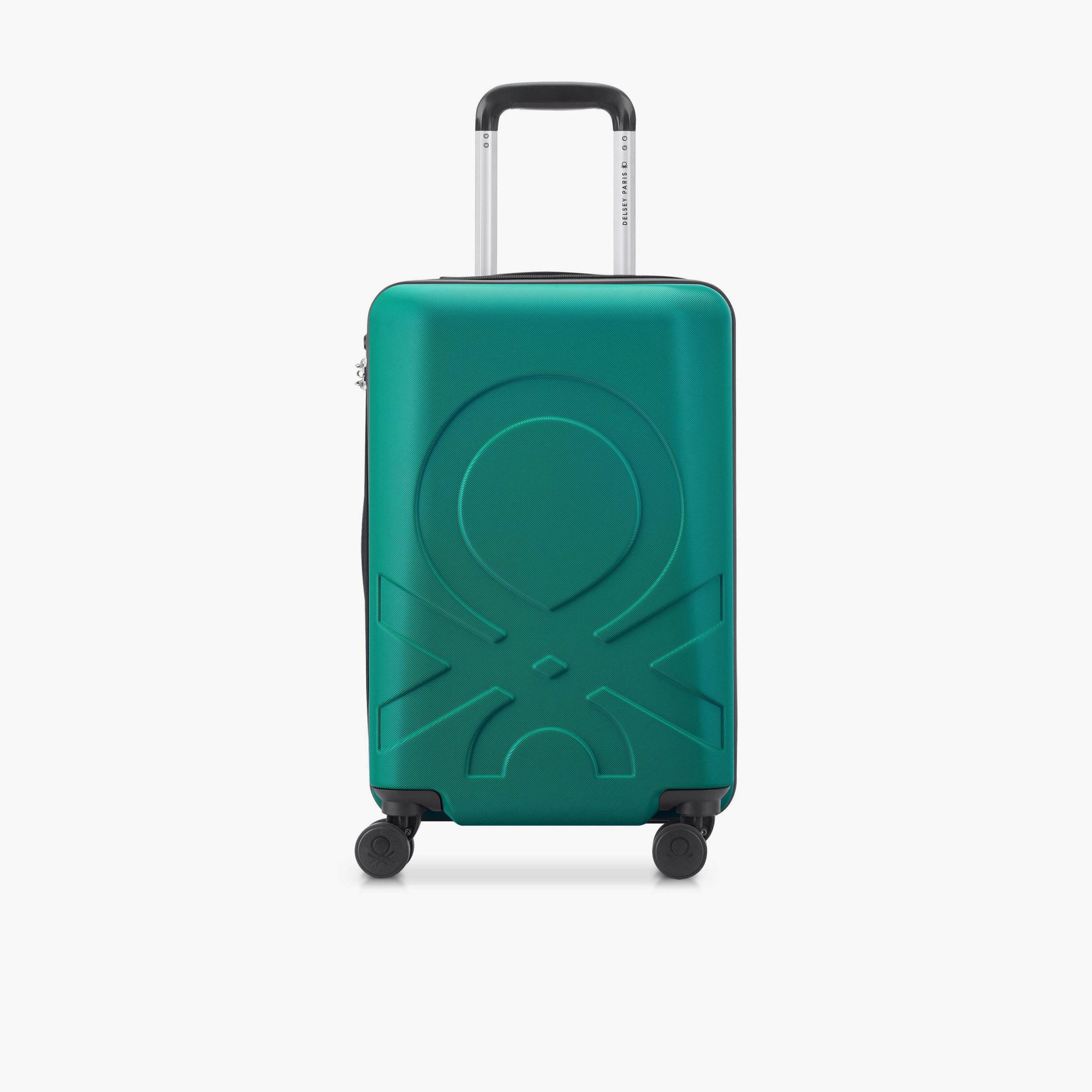 United Colors of Benetton by Delsey 55 CM Small Cabin Polycarbonate with ABS Hard-Sided 4-Wheeler Spinner Trolley Bag with TSA Lock-travel-luggagesandbags-luggage-image-1