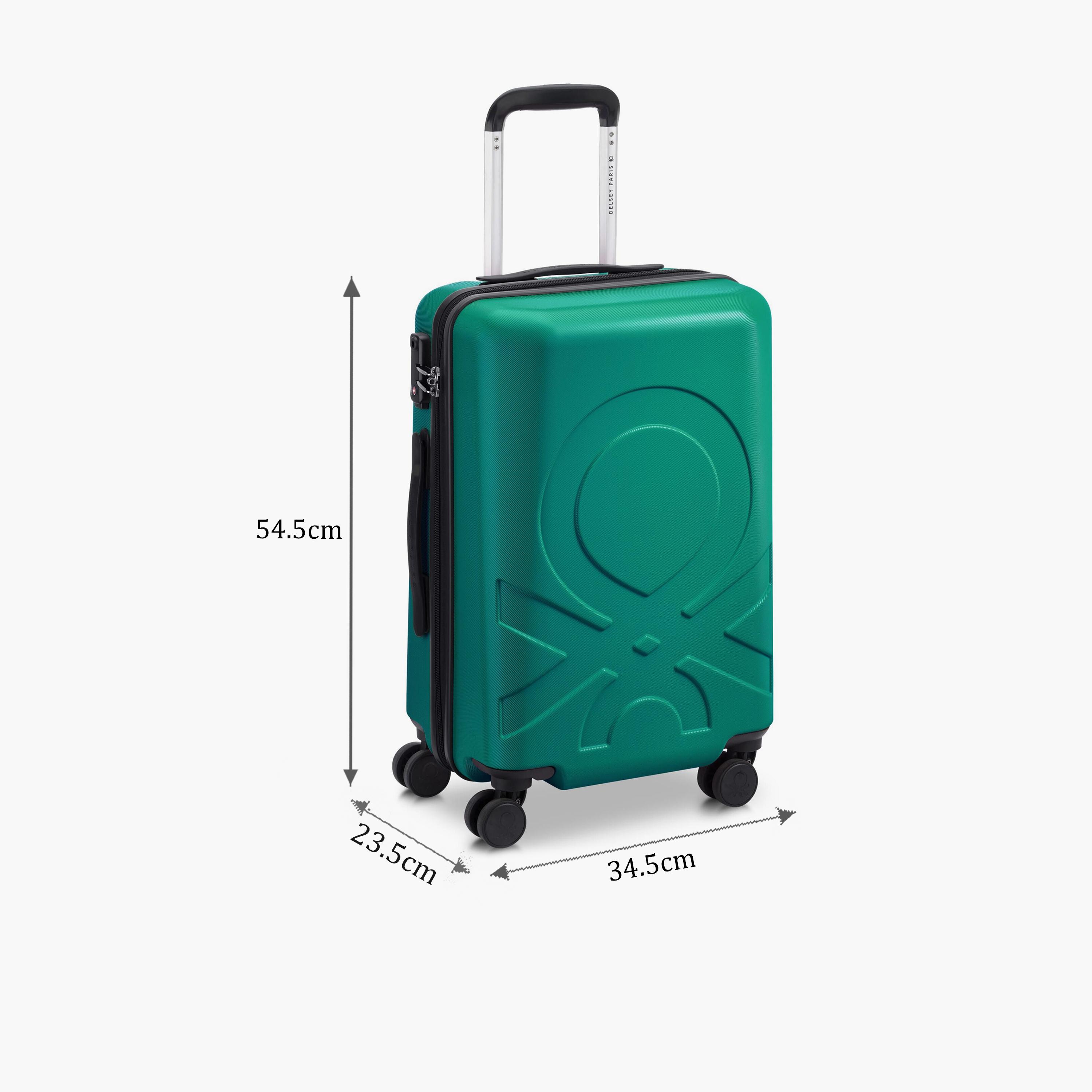 United Colors of Benetton by Delsey 55 CM Small Cabin Polycarbonate with ABS Hard-Sided 4-Wheeler Spinner Trolley Bag with TSA Lock-travel-luggagesandbags-luggage-image-2