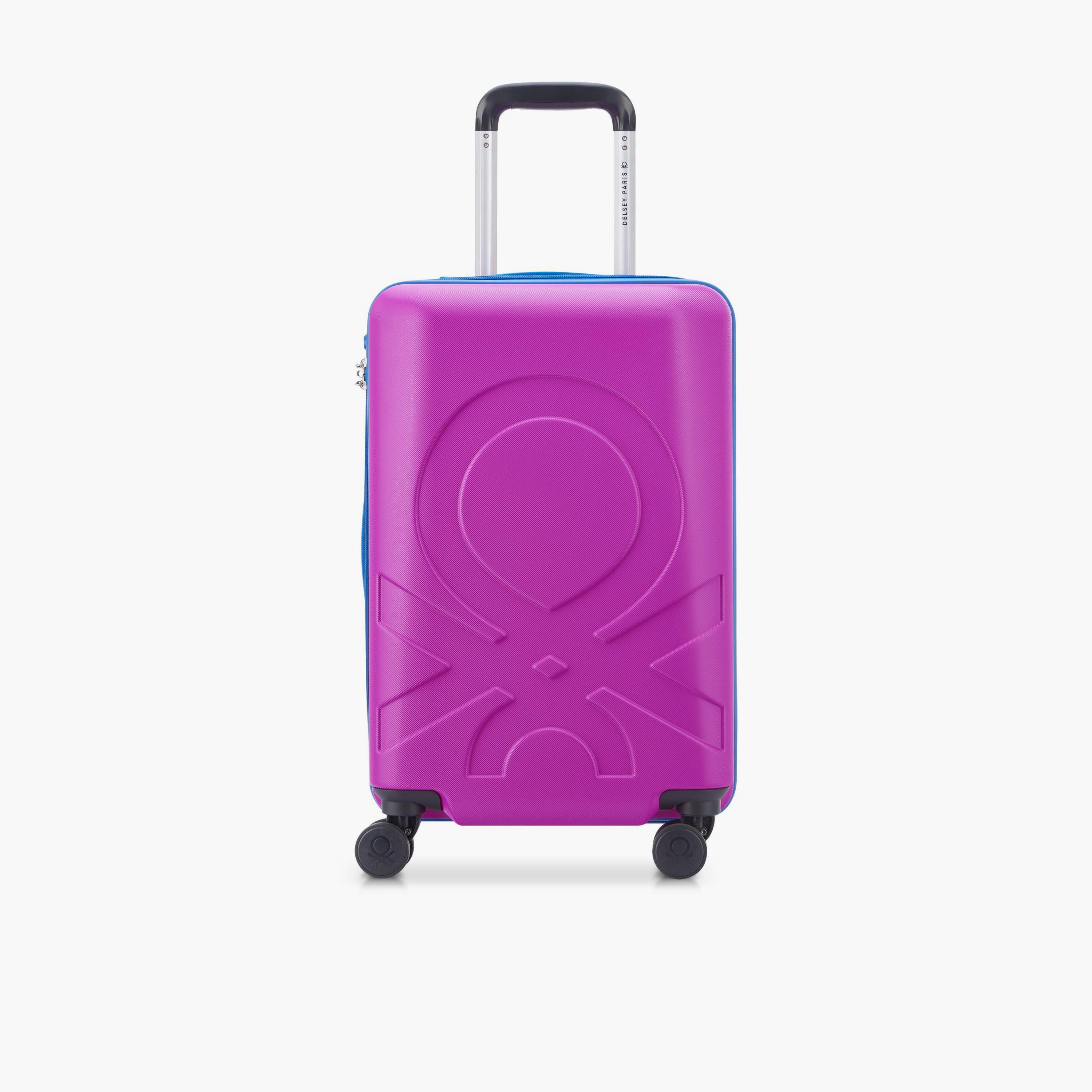 United Colors of Benetton by Delsey 55 CM Small Cabin Polycarbonate with ABS Hard-Sided 4-Wheeler Spinner Trolley Bag with TSA Lock-travel-luggagesandbags-luggage-image-1
