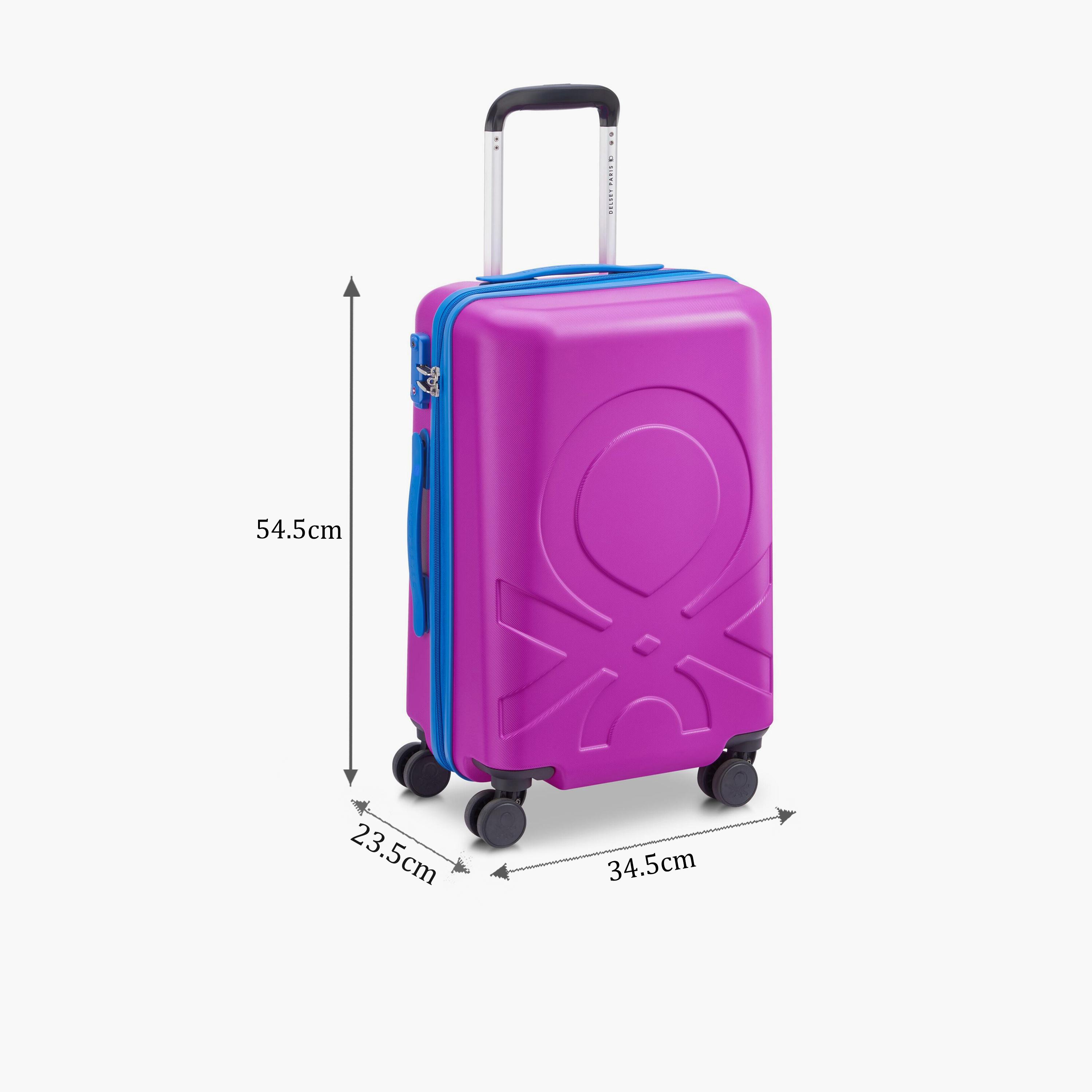 United Colors of Benetton by Delsey 55 CM Small Cabin Polycarbonate with ABS Hard-Sided 4-Wheeler Spinner Trolley Bag with TSA Lock-travel-luggagesandbags-luggage-image-2