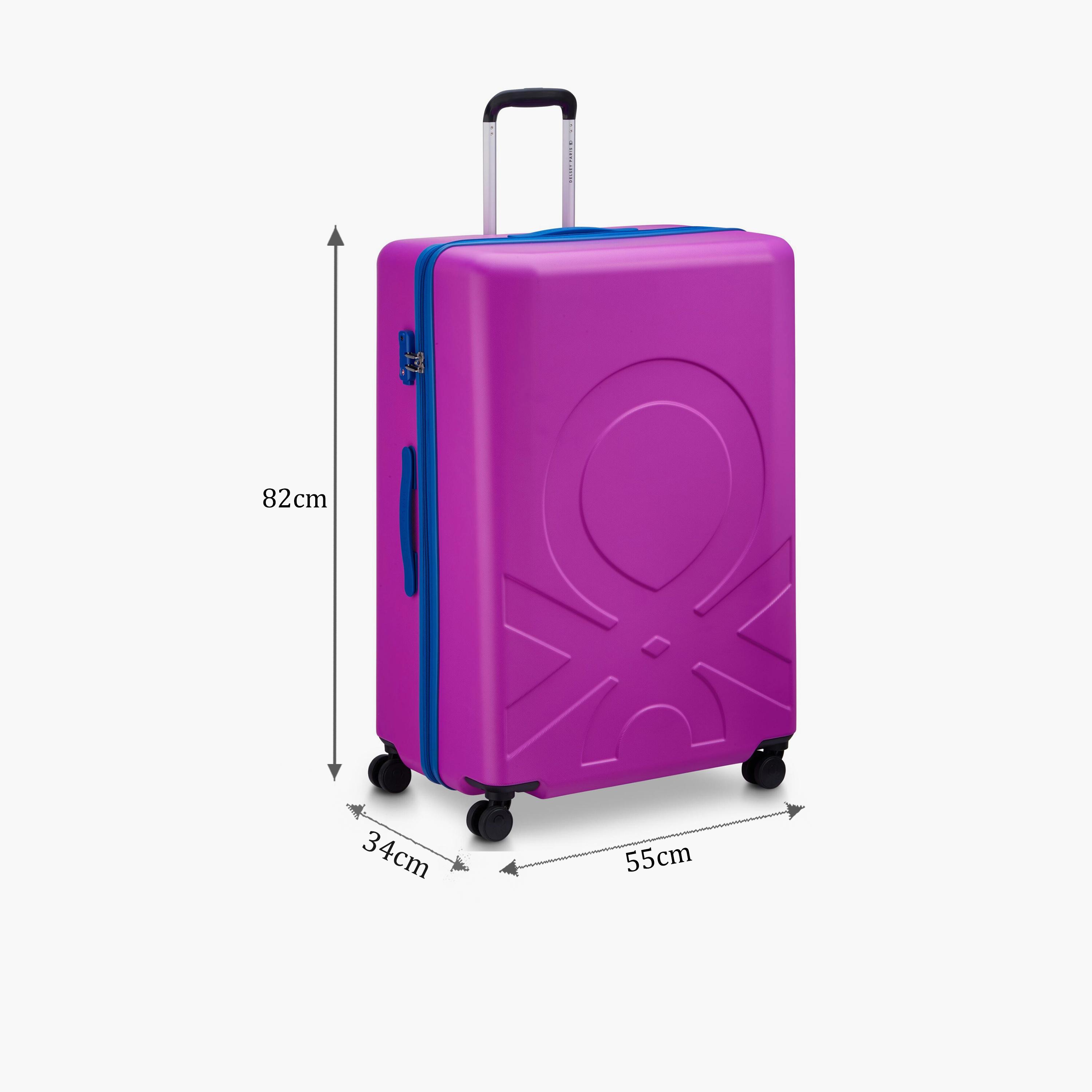 United Colors of Benetton by Delsey 82 CM Large Check-in Polycarbonate with ABS Hard-Sided 4-Wheeler Spinner Trolley Bag with TSA Lock-travel-luggagesandbags-luggage-image-2