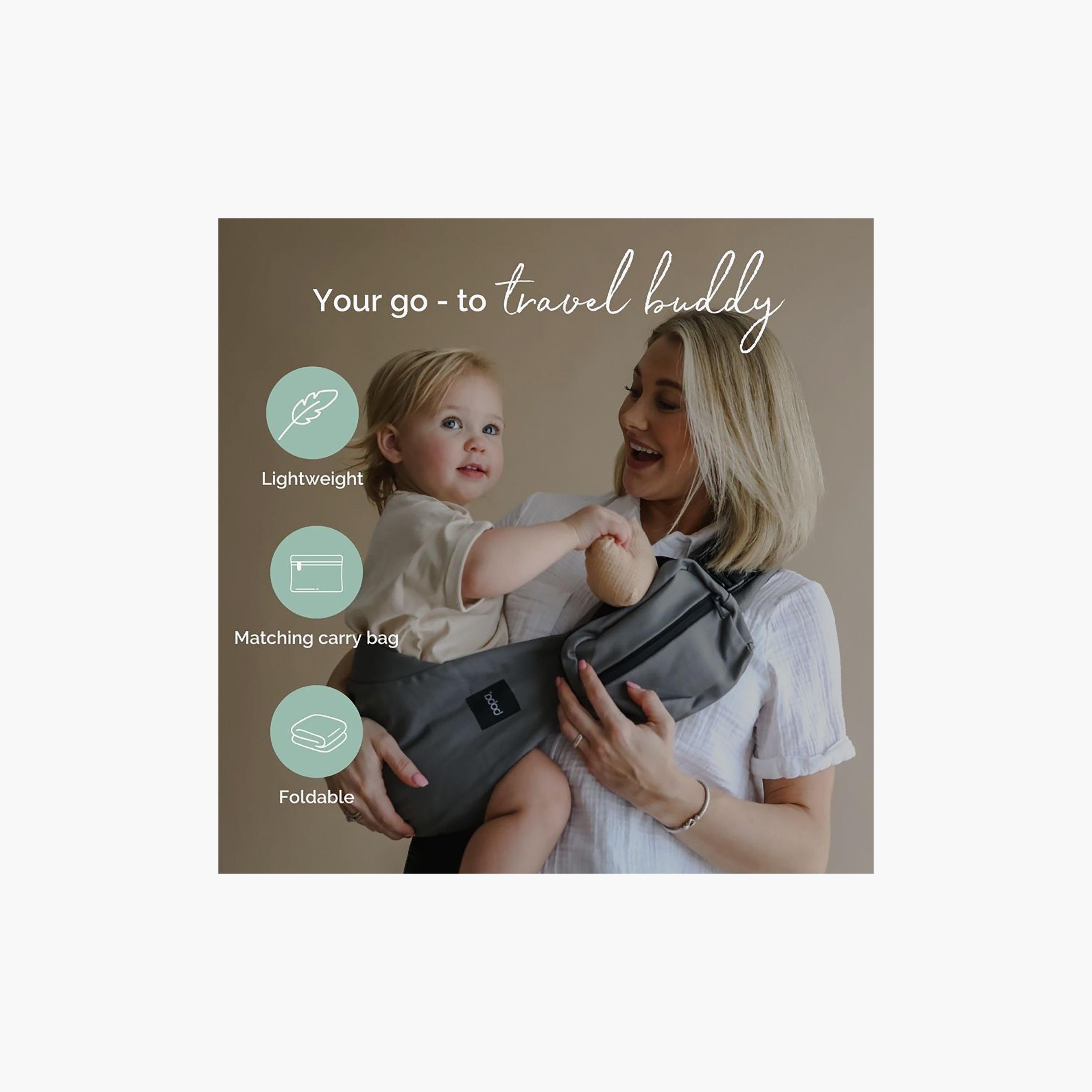 Boba Buddy Toddler Side Sling Baby Carrier & Travel Pouch-baby-gear-babycarriers-image-1
