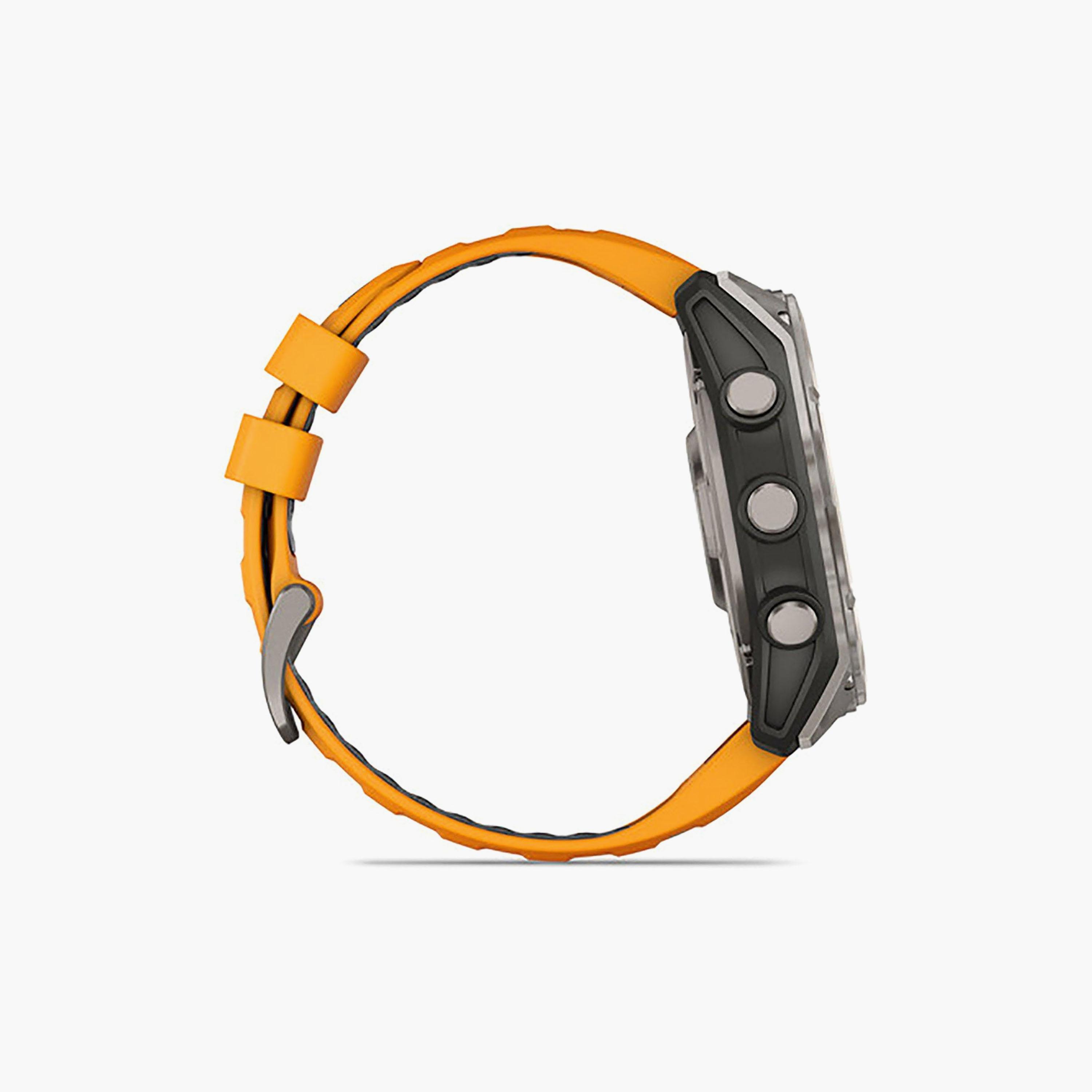 Garmin Fenix 8 AMOLED 51mm Sapphire Titanium Spark Orange Graphite Silicone Band | 010-02905-11-men-watchesandjewellery-watches-image-3