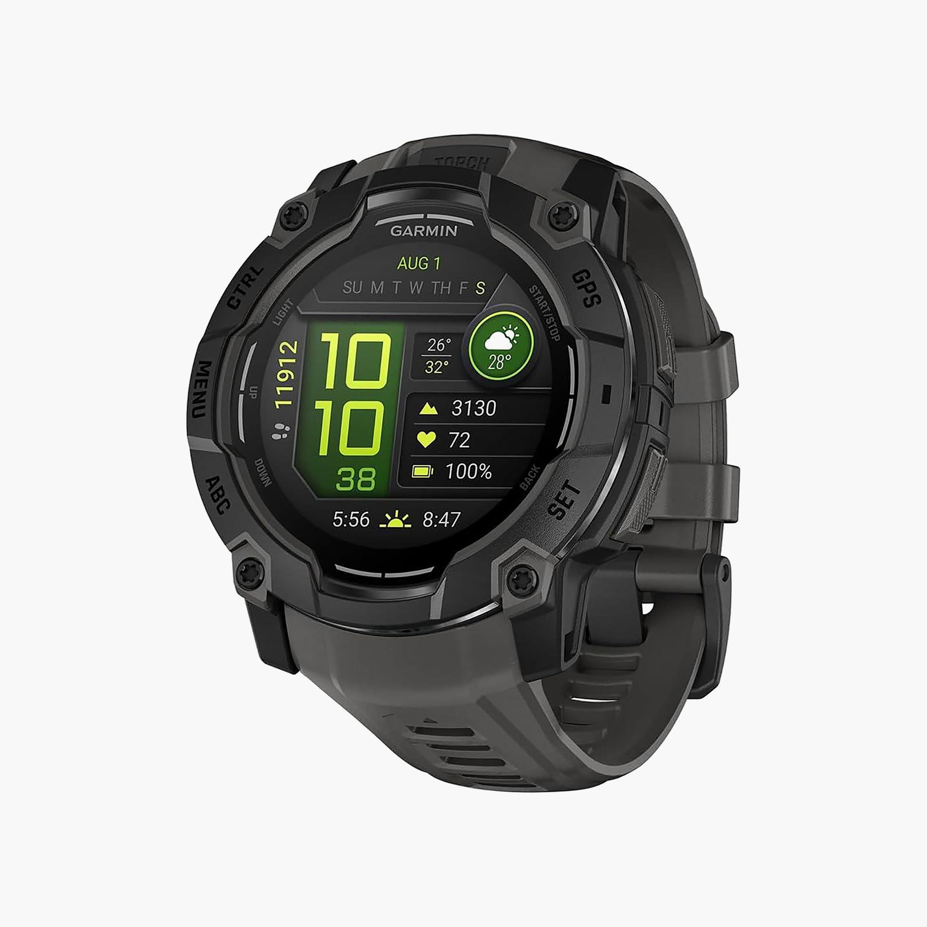 Garmin Instinct 3 Outdoor GPS Smartwatch 50 mm AMOLED Black with Black Band | 010-03020-50-men-watchesandjewellery-watches-image-4