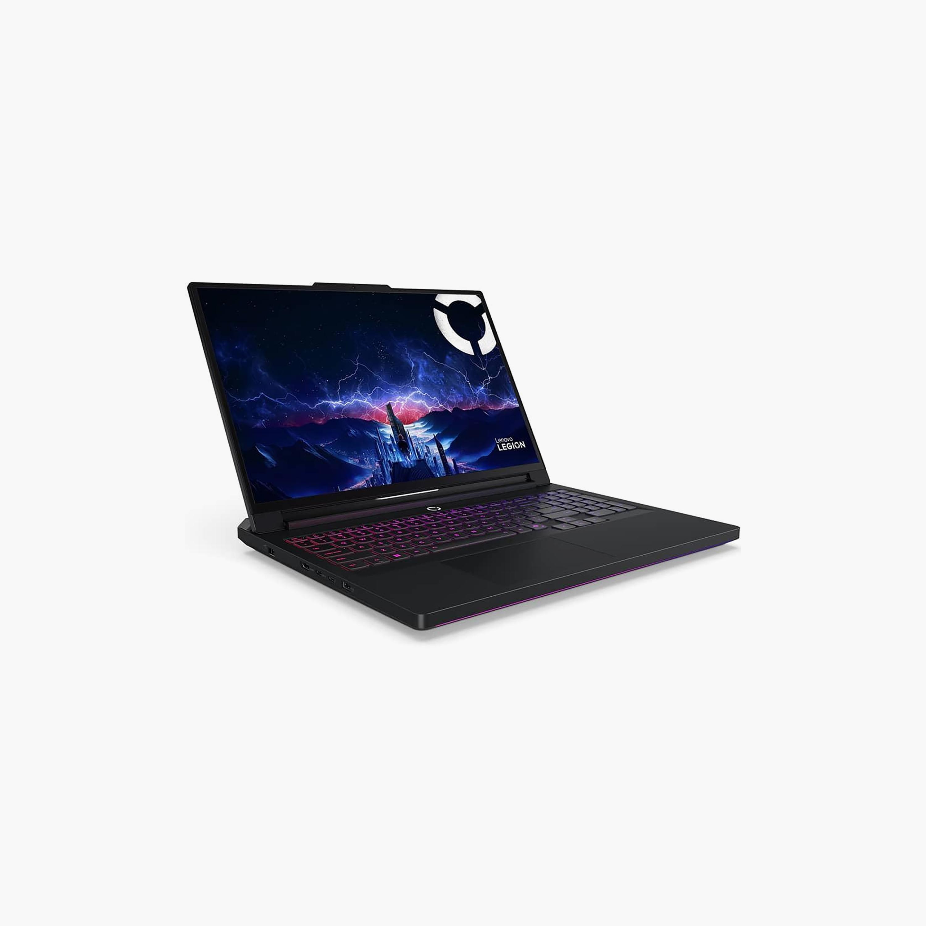 كمبيوتر محمول للألعاب لينوفو ليجن برو 7 16IAX10H بمعالج كور أولترا 9 ورام 64 جيجابايت وسعة 2 تيرابايت SSD وبطاقة شاشة RTX 5080 وشاشة مقاس 16 بوصة بدقة WQXGA ونظام ويندوز 11 هوم | 83F5001SAX-electronics-laptops-image-2