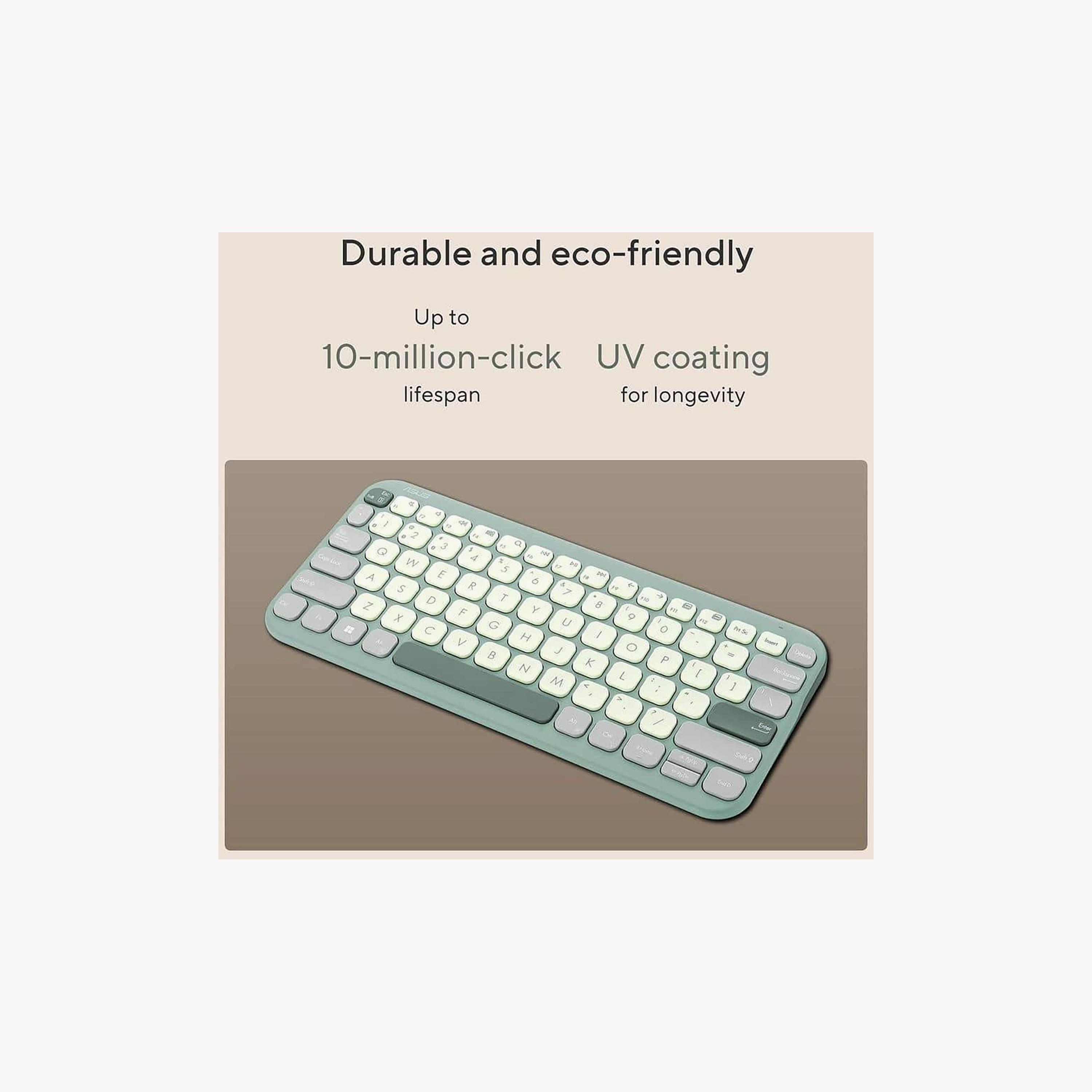Asus Wireless Keyboard Green | KW100 KEYBOARD/GN/AR/80-electronics-accessories-computeraccesories-image-2