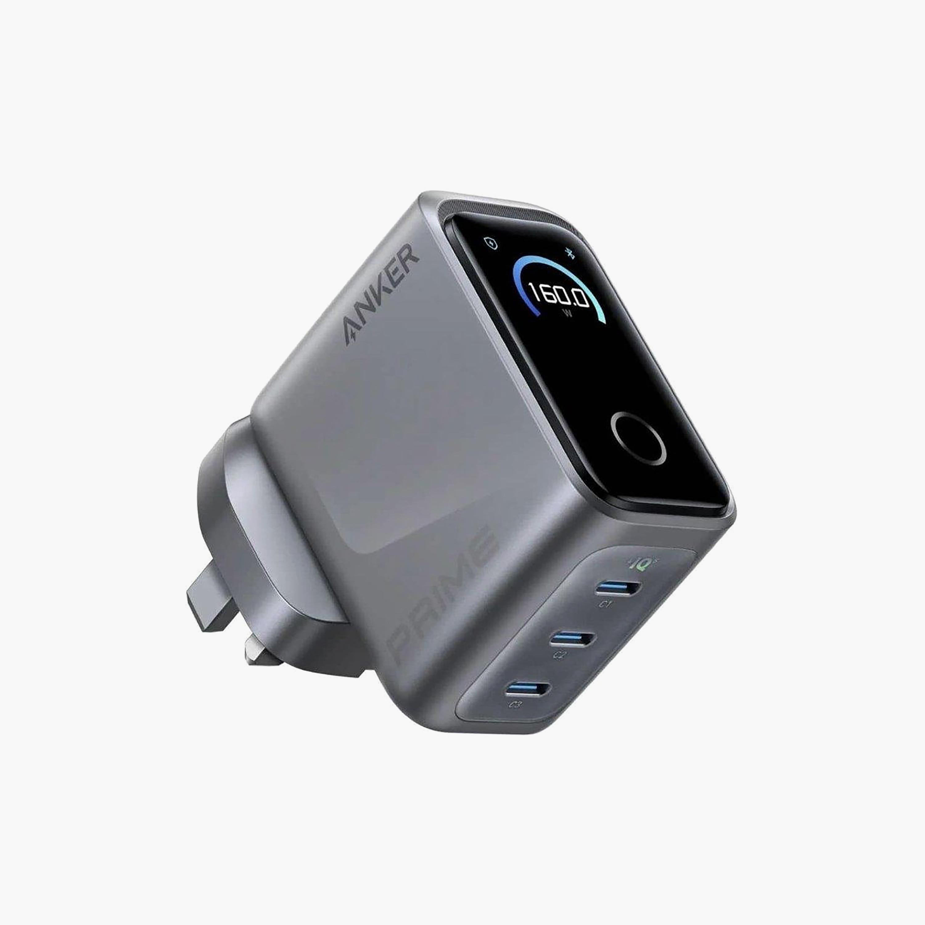 Anker Prime Charger 160W 3-Port Silver | A2687241-electronics-accessories-mobileaccesories-image-1