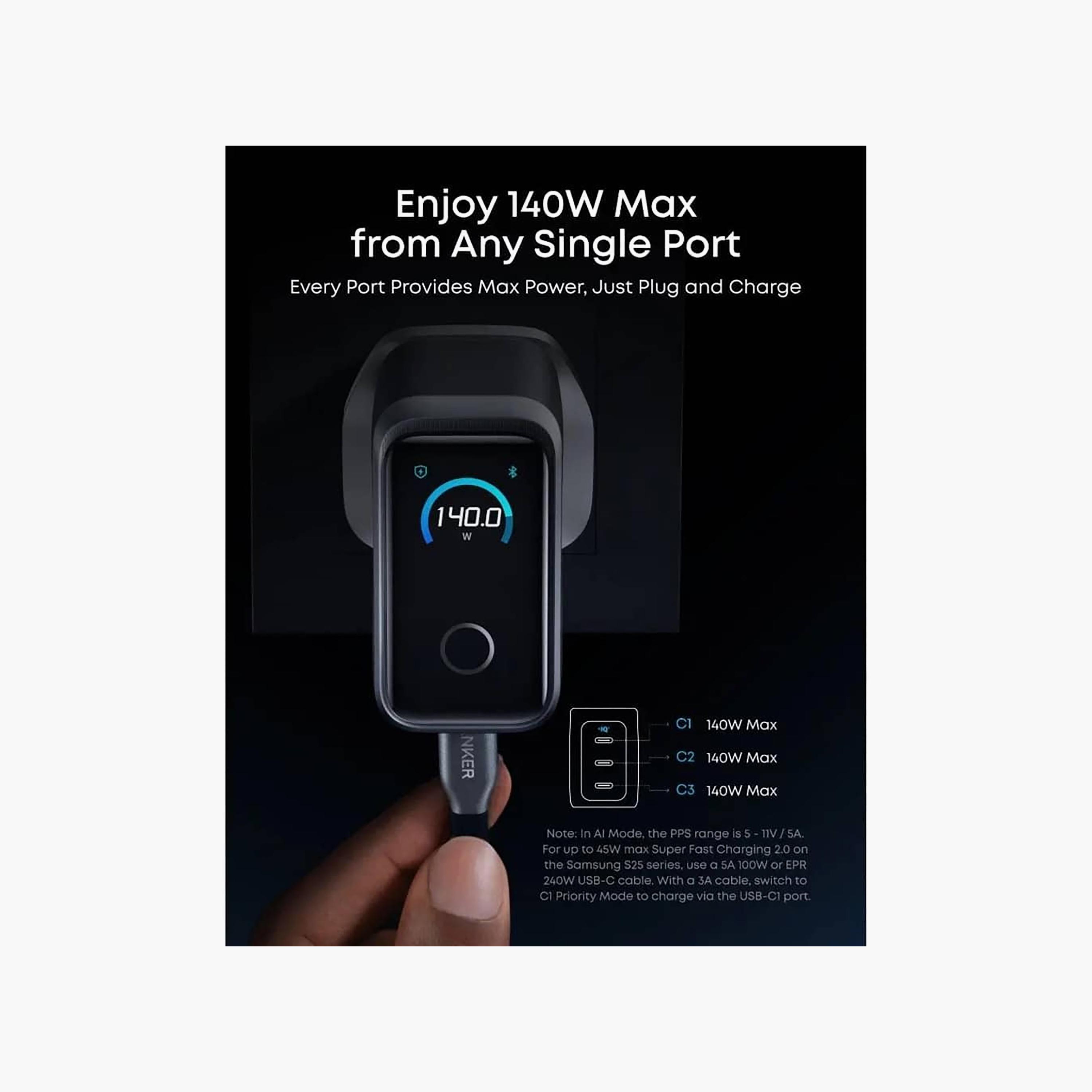 Anker Prime Charger 160W 3-Port Silver | A2687241-electronics-accessories-mobileaccesories-image-3