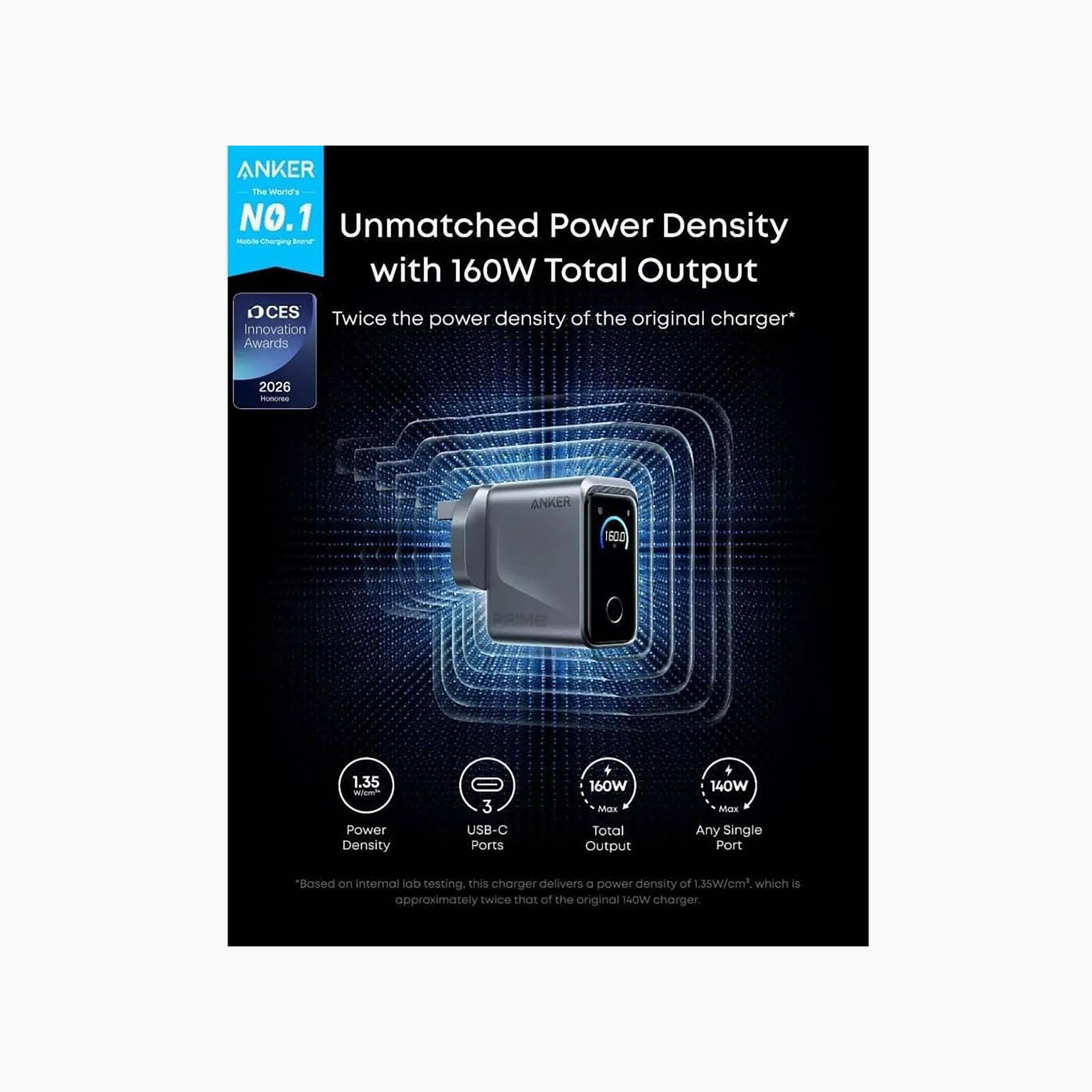 Anker Prime Charger 160W 3-Port Silver | A2687241-electronics-accessories-mobileaccesories-image-5