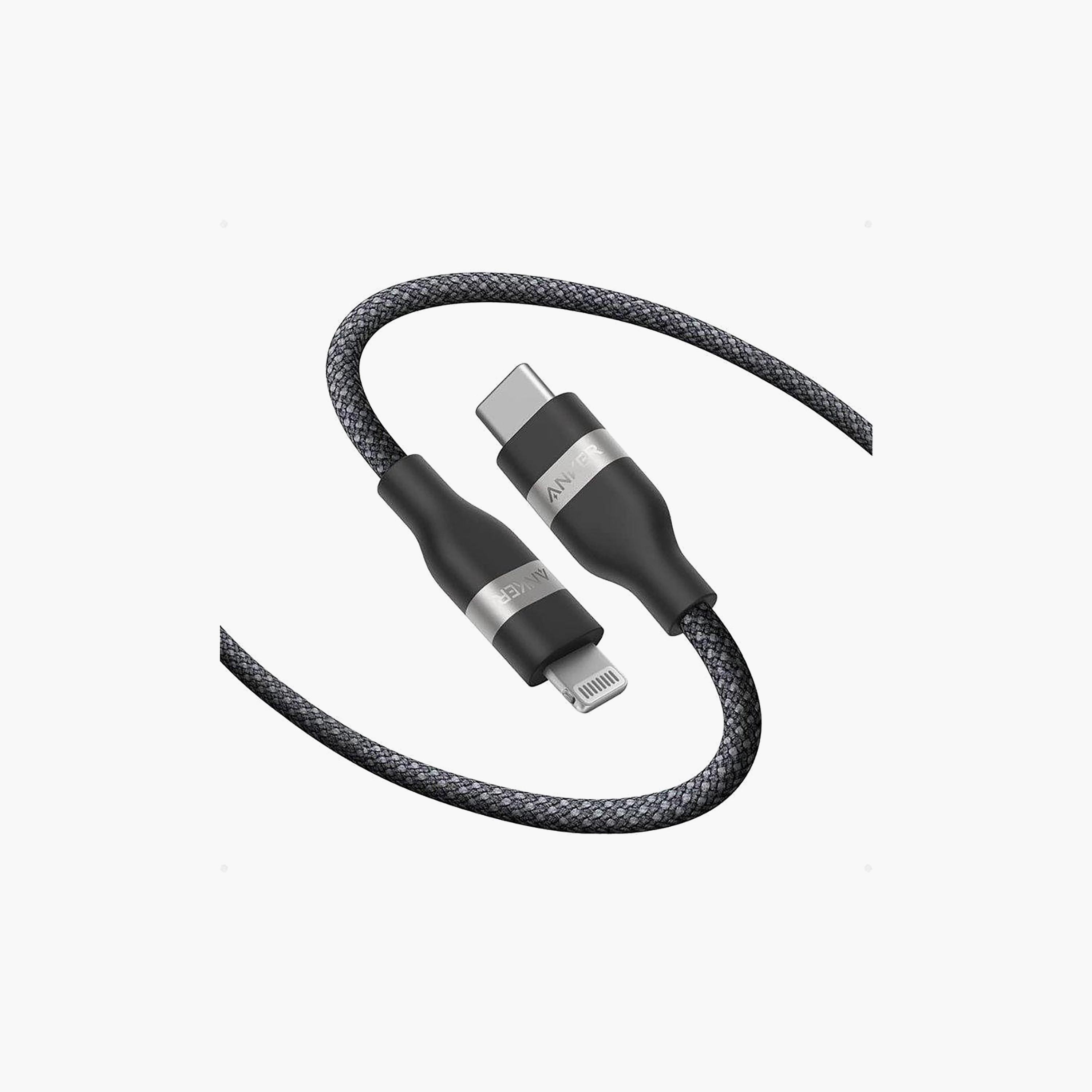 كابل أنكر من USB-C إلى Lightning باللون الأسود | A82B2012-electronics-accessories-mobileaccesories-image-1