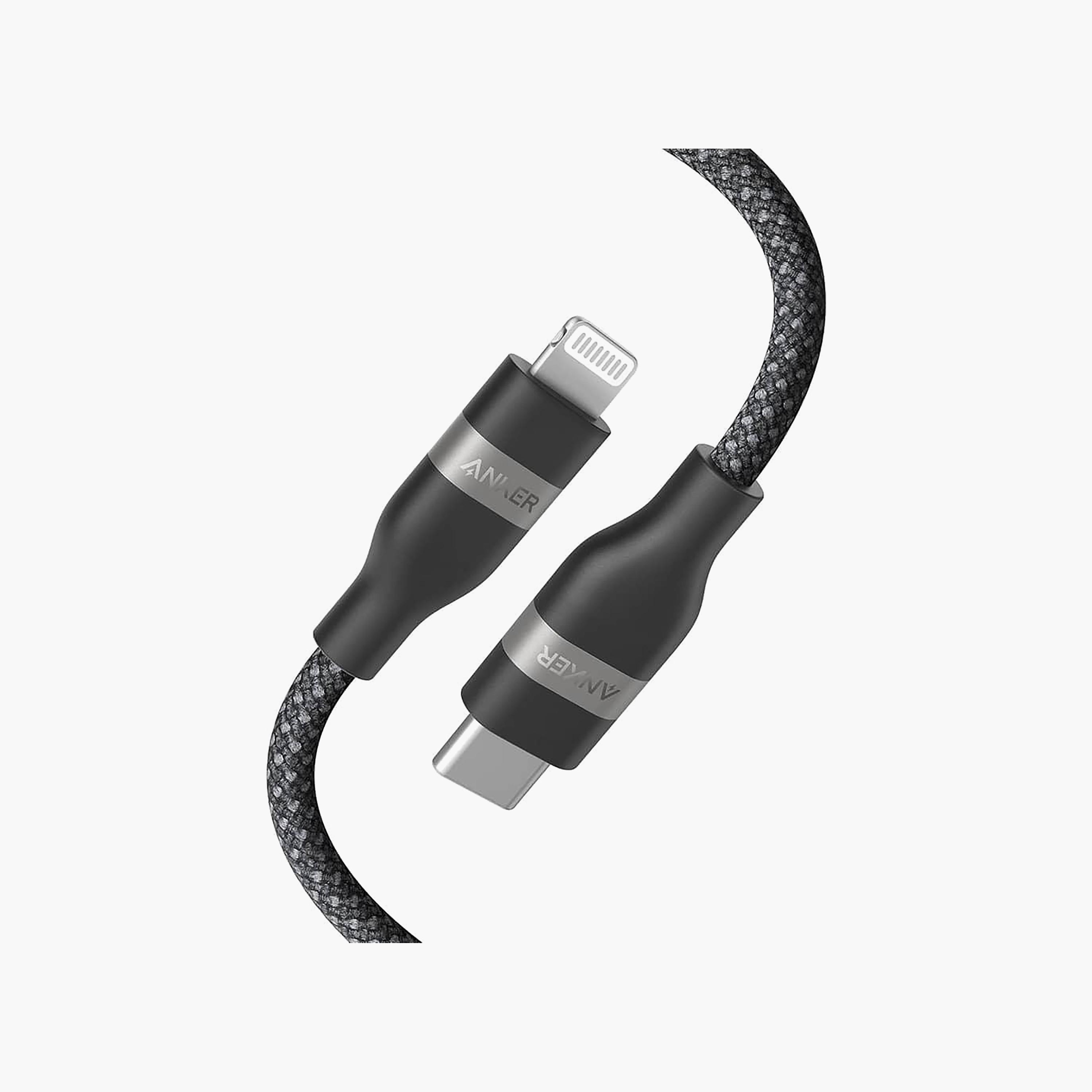 كابل أنكر من USB-C إلى Lightning باللون الأسود | A82B2012-electronics-accessories-mobileaccesories-image-2