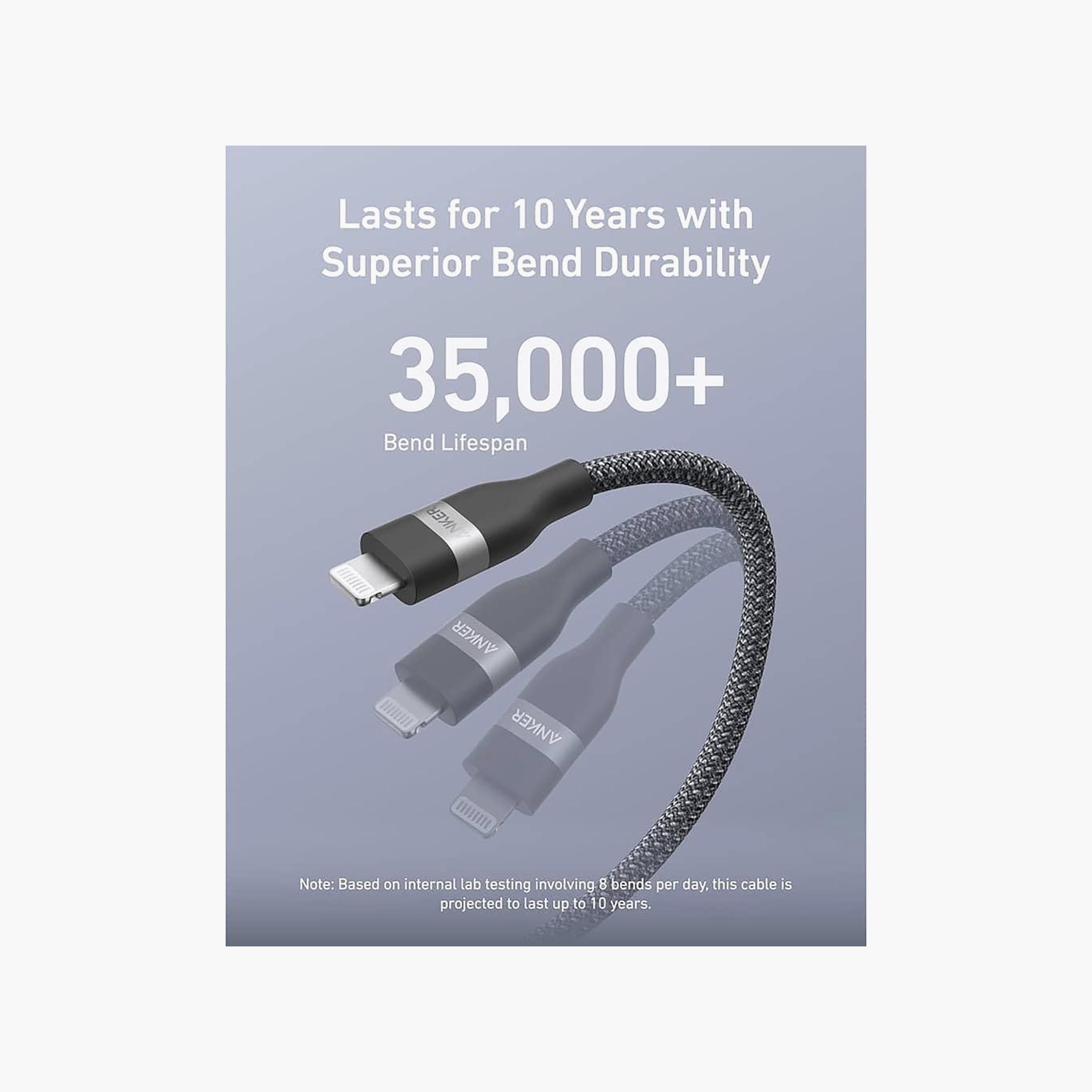 كابل أنكر من USB-C إلى Lightning باللون الأسود | A82B2012-electronics-accessories-mobileaccesories-image-4