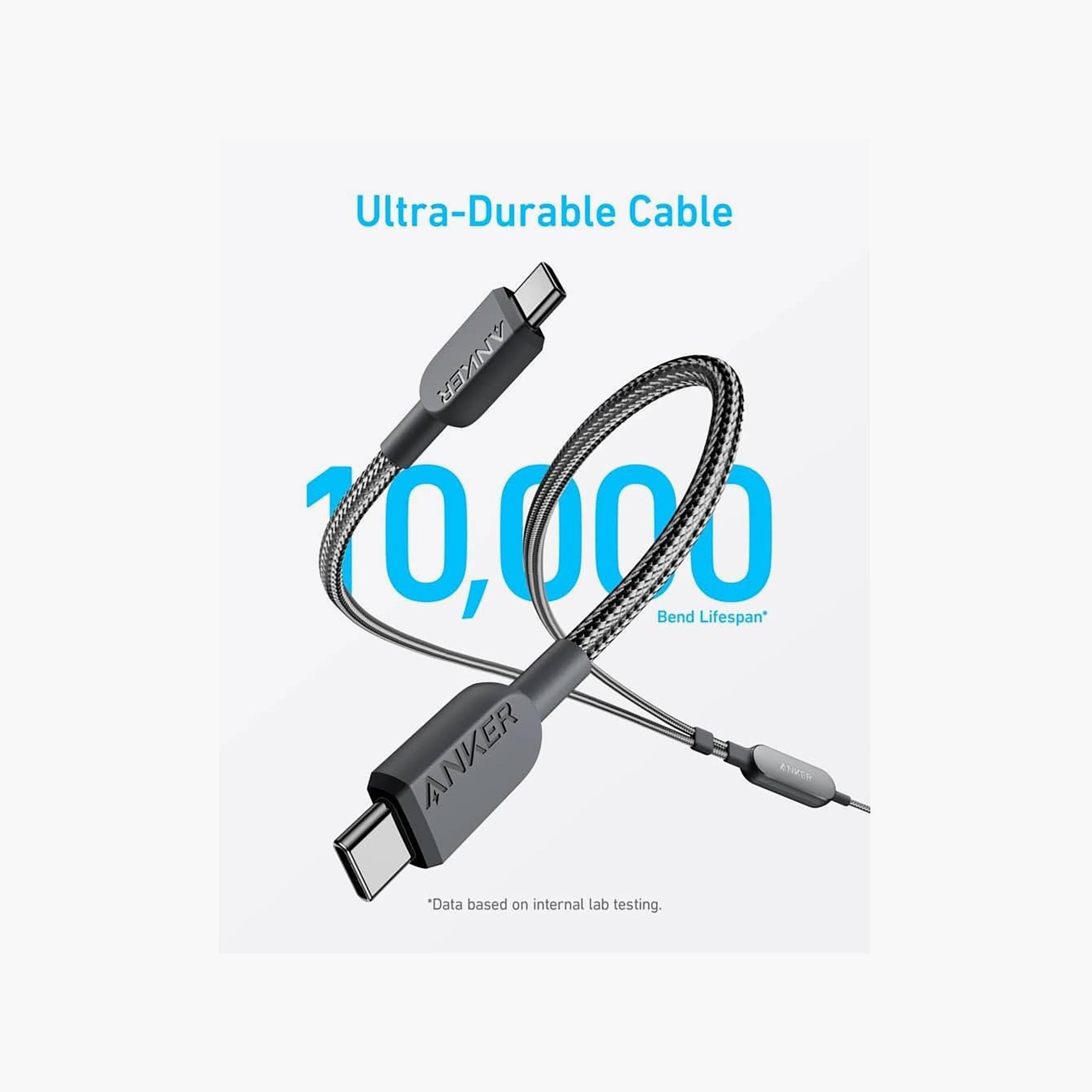Anker 2-in-1 USB-C to USB-C cable black | A8895H12-electronics-accessories-mobileaccesories-image-1