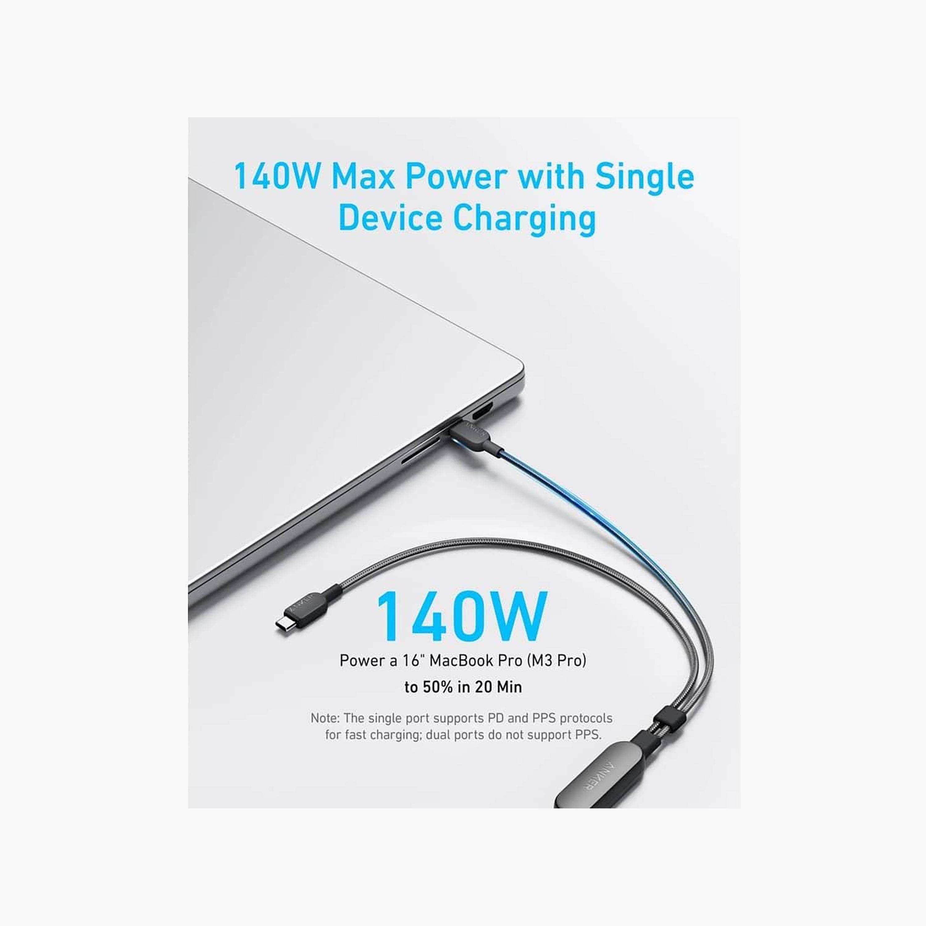 Anker 2-in-1 USB-C to USB-C cable black | A8895H12-electronics-accessories-mobileaccesories-image-4