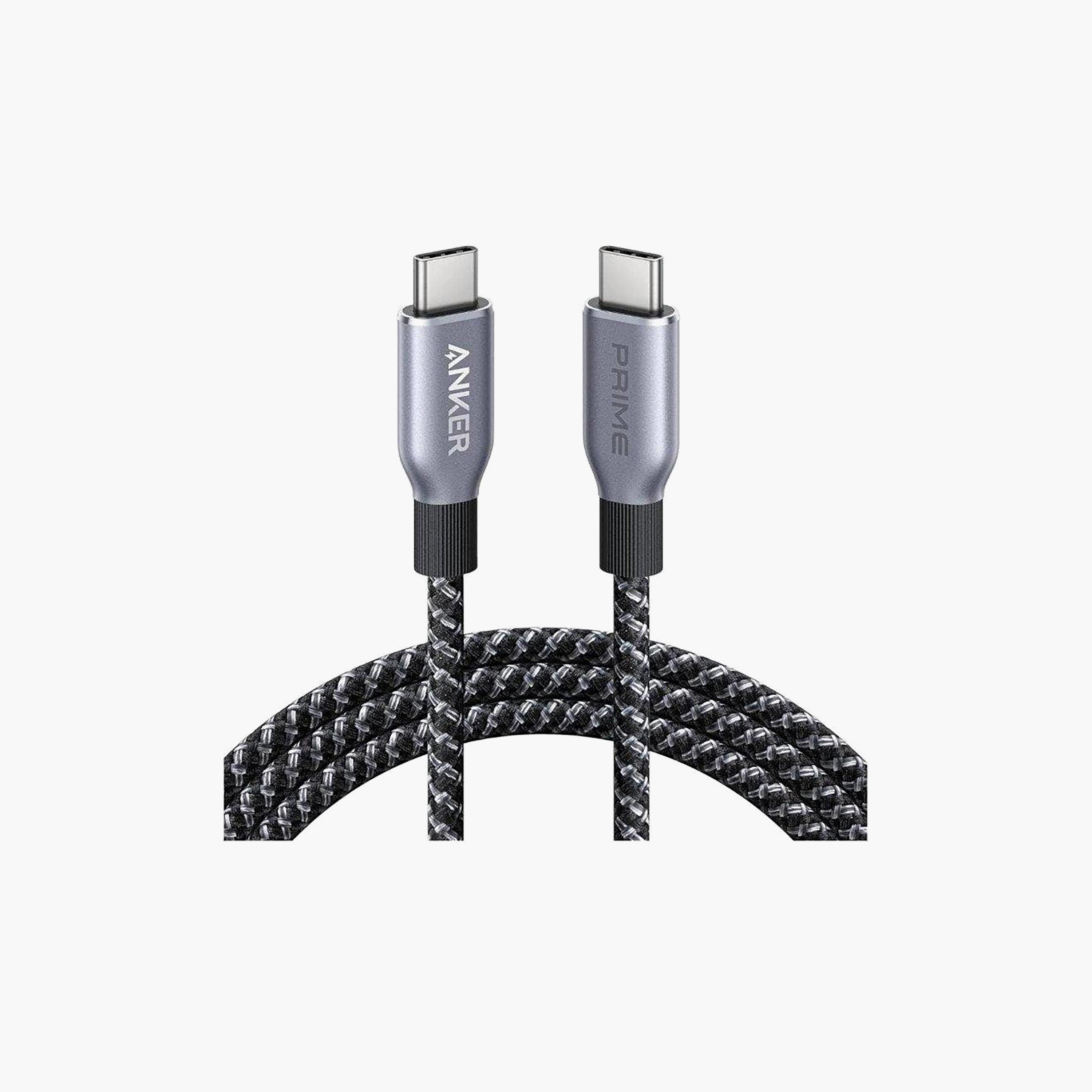 كابل أنكر برايم مضفر من USB-C إلى USB-C بطول 6 أقدام وقوة 240 واط باللون الأسود | A88E2012-electronics-accessories-mobileaccesories-image-1