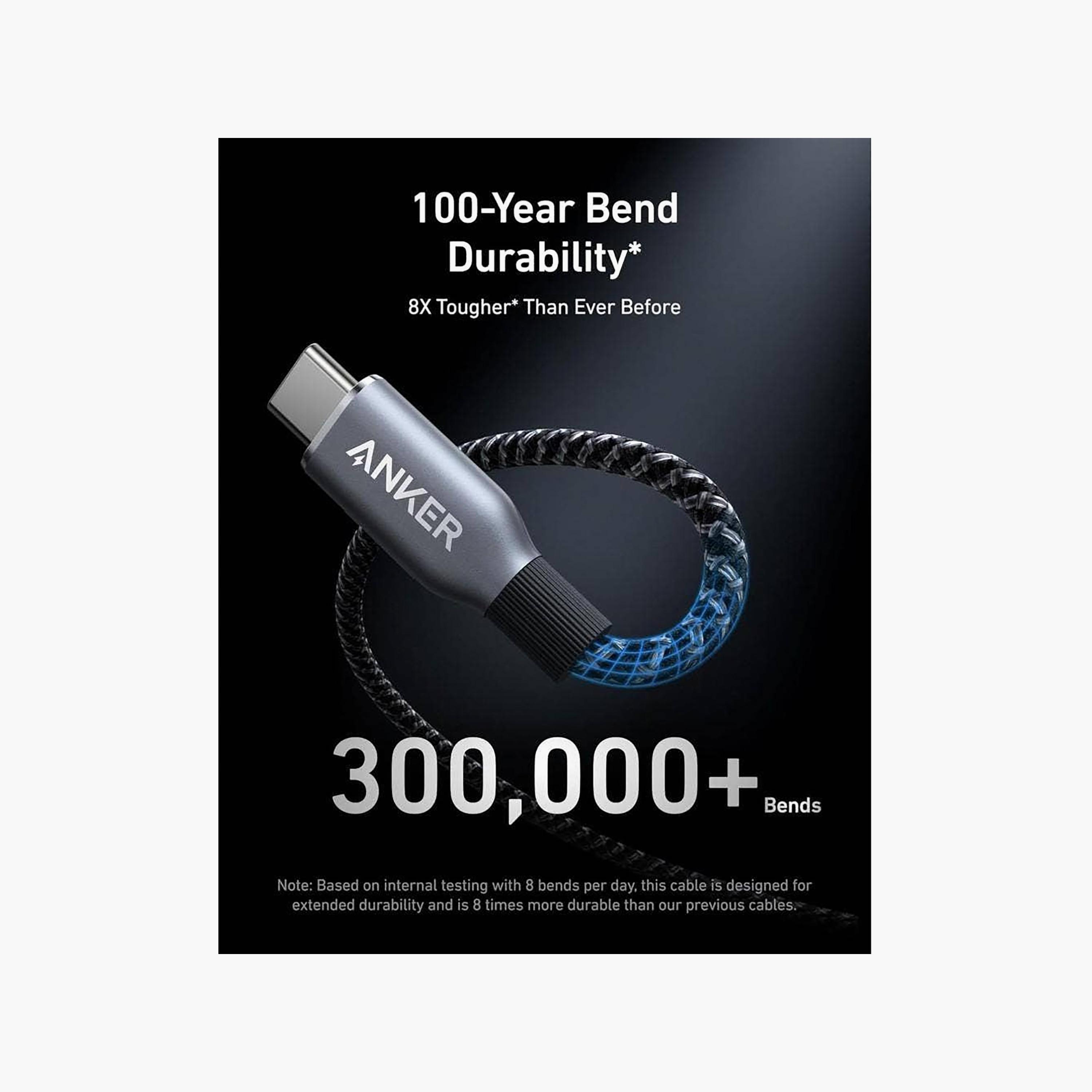 كابل أنكر برايم مضفر من USB-C إلى USB-C بطول 6 أقدام وقوة 240 واط باللون الأسود | A88E2012-electronics-accessories-mobileaccesories-image-3