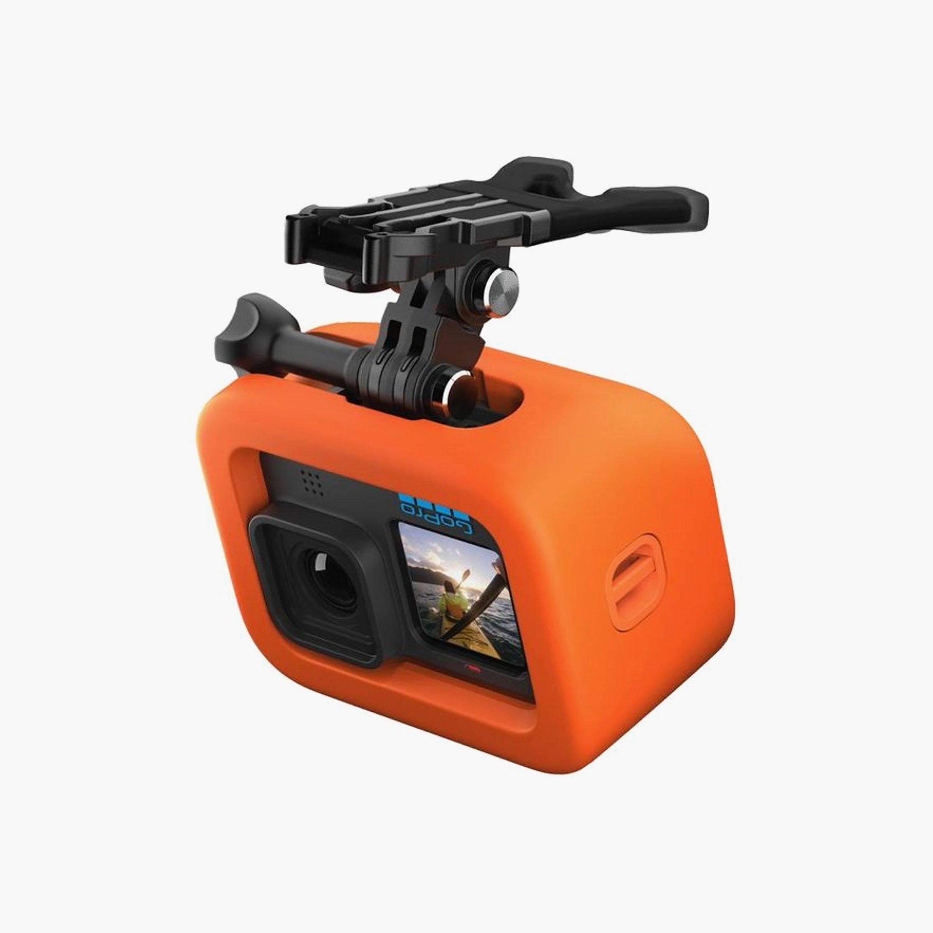 طقم تثبيت بالفم وقطعة طفو لكاميرات جو برو باللون البرتقالي | ASLBM-003-electronics-camera-image-2