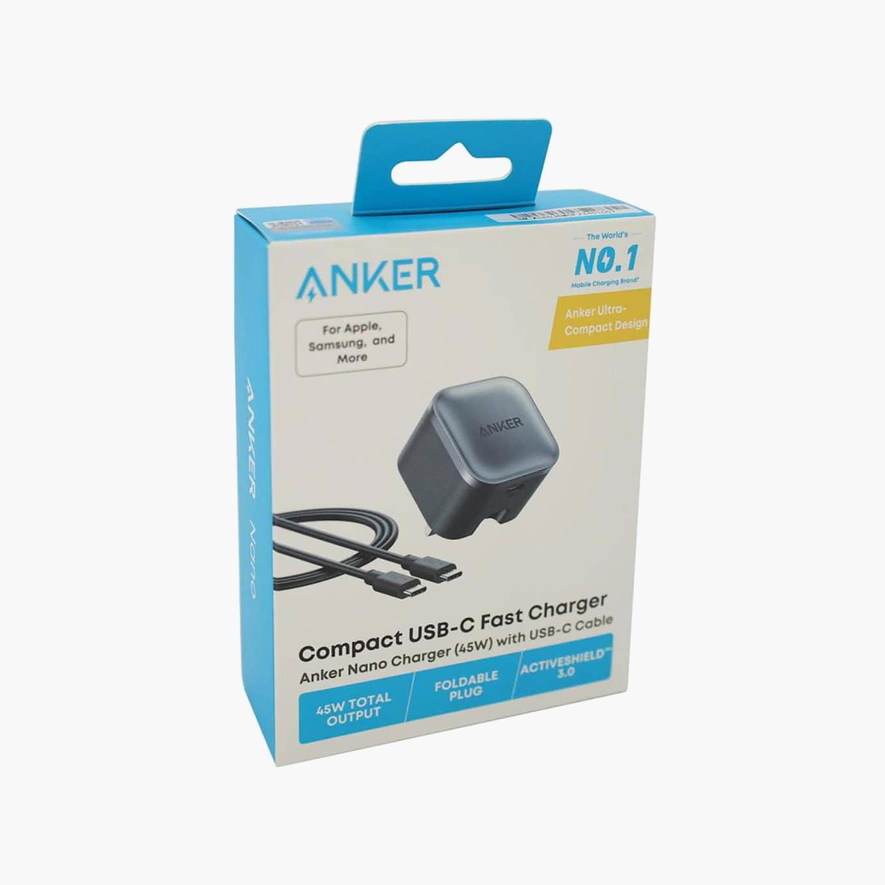 Anker Nano Charger with USB-C Cable Black | B2692K11-electronics-accessories-mobileaccesories-image-2