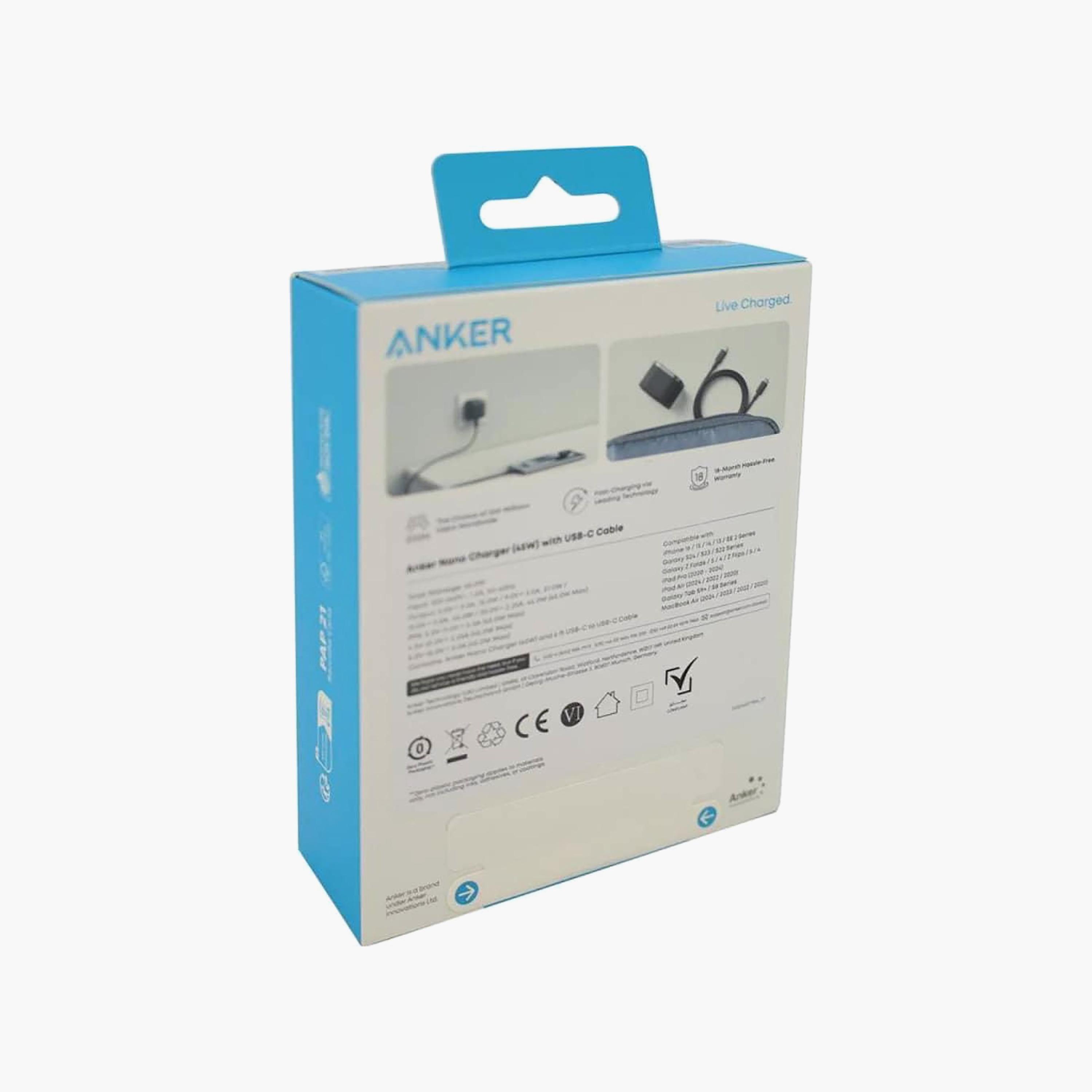 Anker Nano Charger with USB-C Cable Black | B2692K11-electronics-accessories-mobileaccesories-image-3