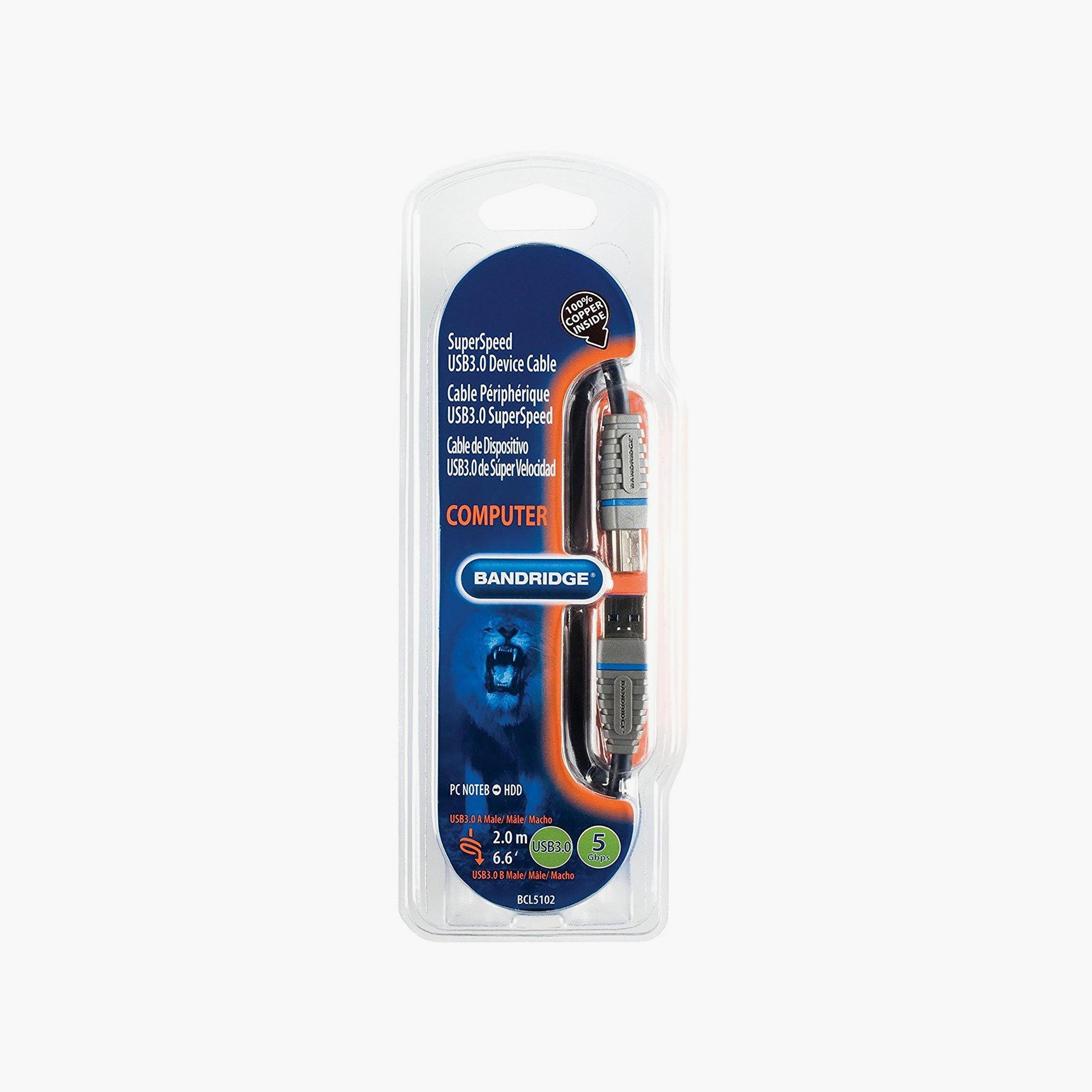 Bandridge USB 3.0 A to B Cable 2m | BCL5102-electronics-accessories-mobileaccesories-image-3