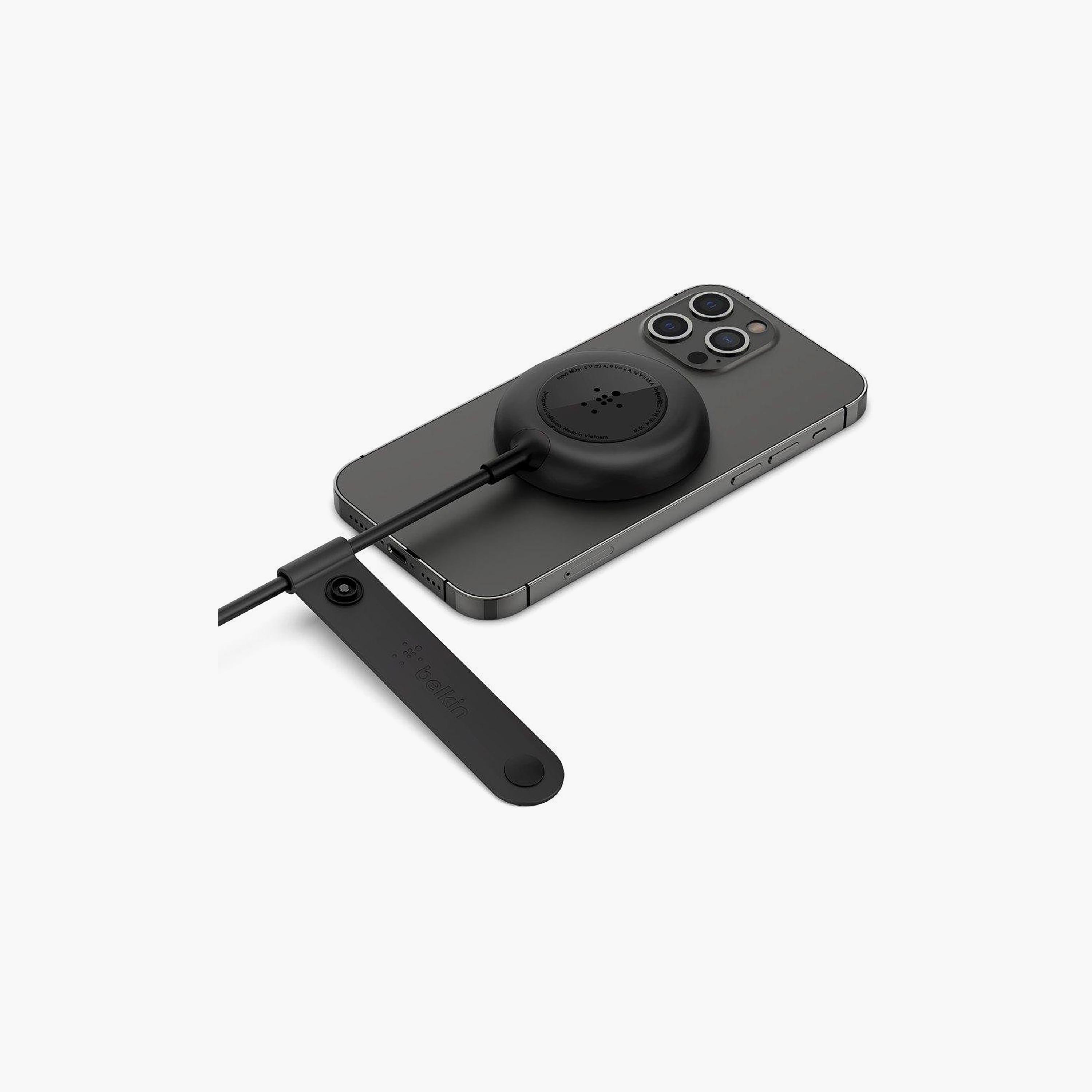 شاحن لاسلكي مغناطيسي بيلكين مع قاعدة تثبيت آمنة | BKN-WIA005BTBK-electronics-accessories-mobileaccesories-image-2